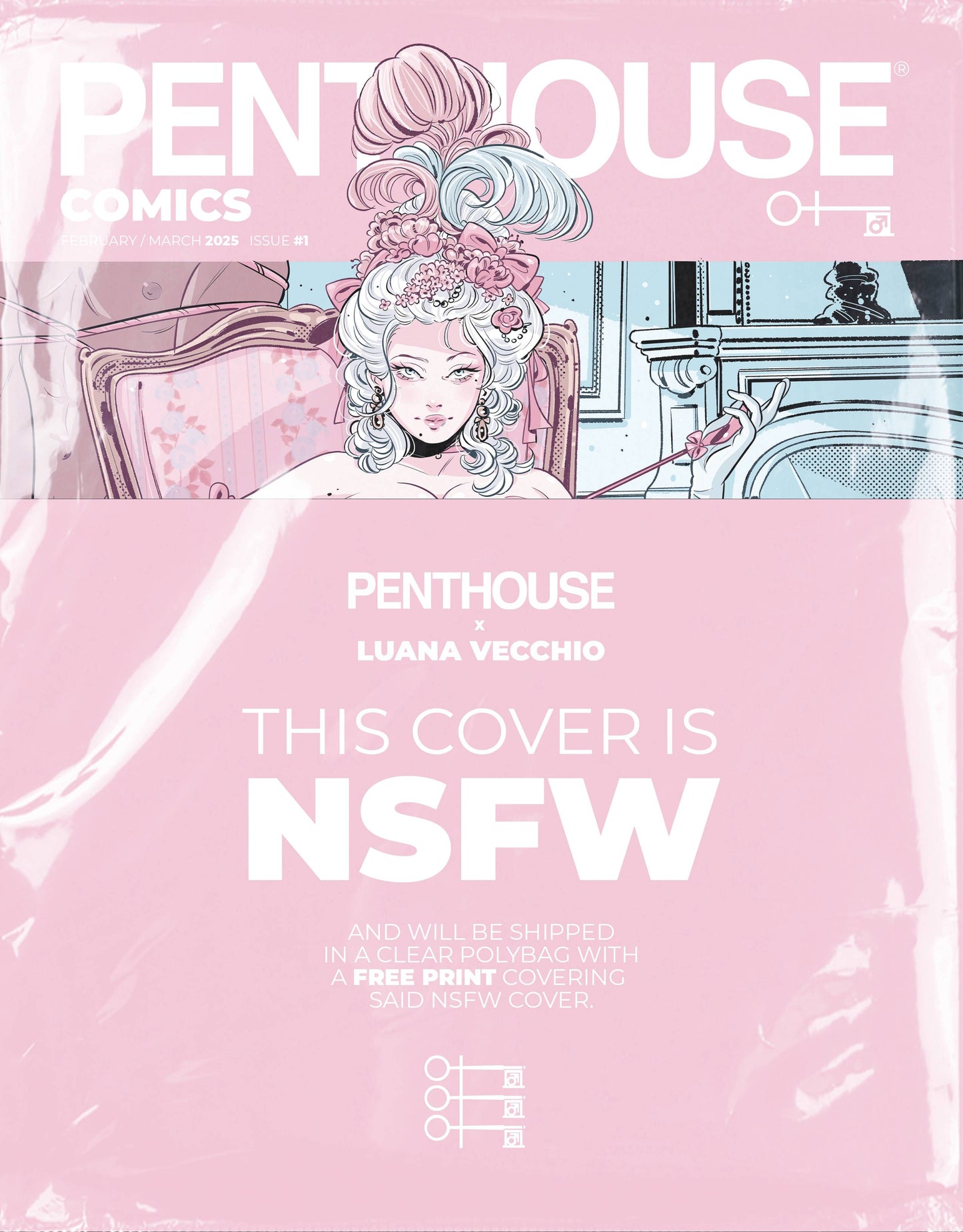 PENTHOUSE COMICS 2025 #1 CVR D NSFW POLYBAG VECCHIO (MR) (19 Feb Release) - Comicbookeroo