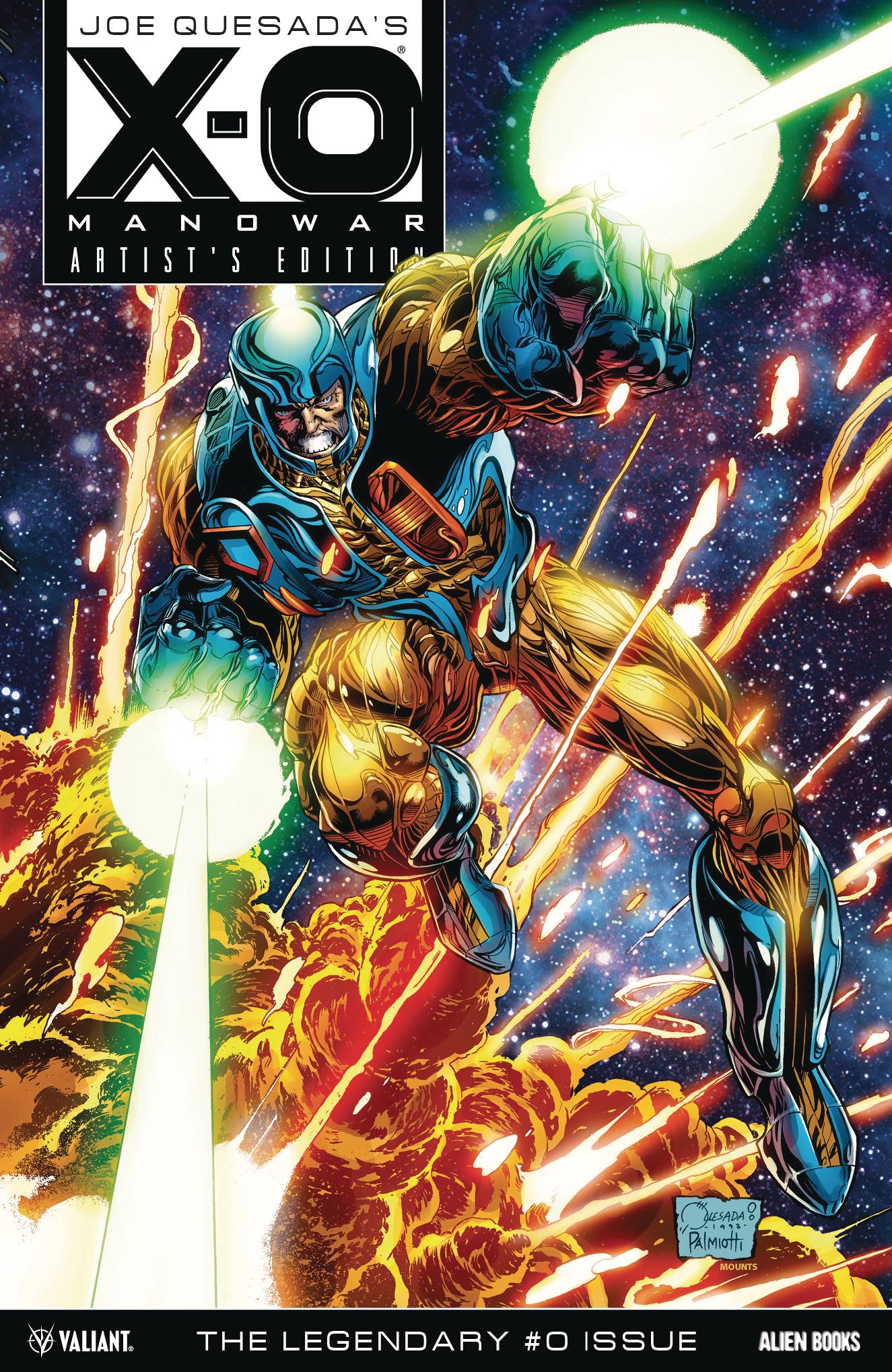 X-O MANOWAR #0 CVR A QUESADA & PALMIOTTI RECOLORED (19 Feb Release) - Comicbookeroo