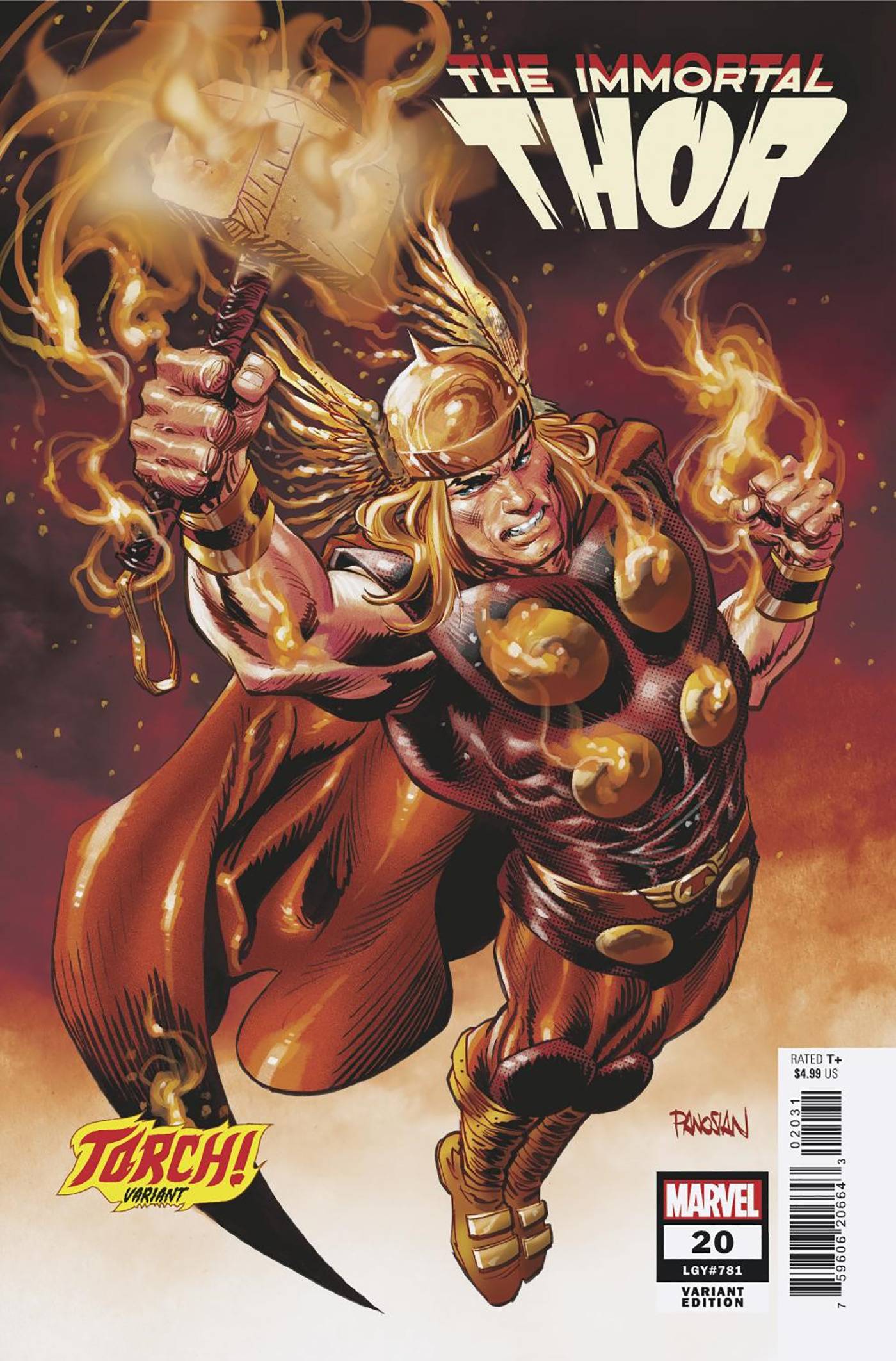 IMMORTAL THOR #20 DAN PANOSIAN TORCH VAR (12 Feb Release)