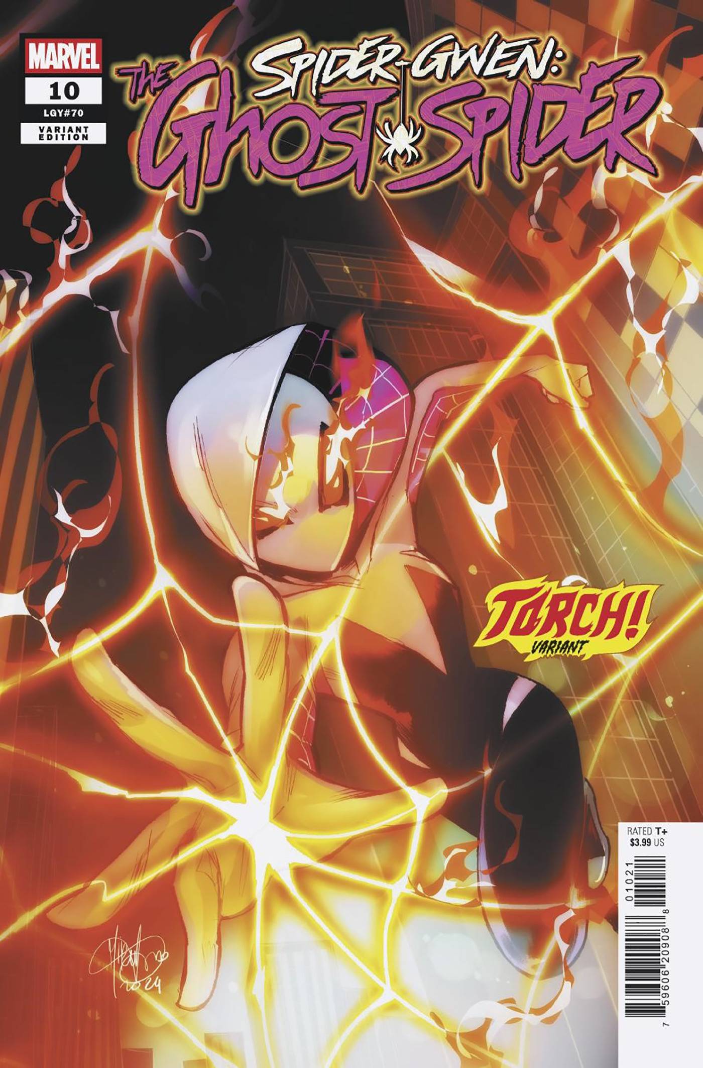 SPIDER-GWEN THE GHOST-SPIDER #10 MIRKA ANDOLFO TORCH VAR (12 Feb Release)