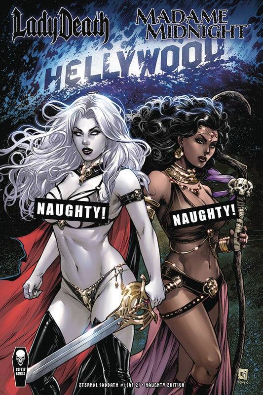 LADY DEATH ETERNAL SABBATH #1 (OF 2) CVR D MIKE KROME NAUGHT (26 Mar Release) - Comicbookeroo