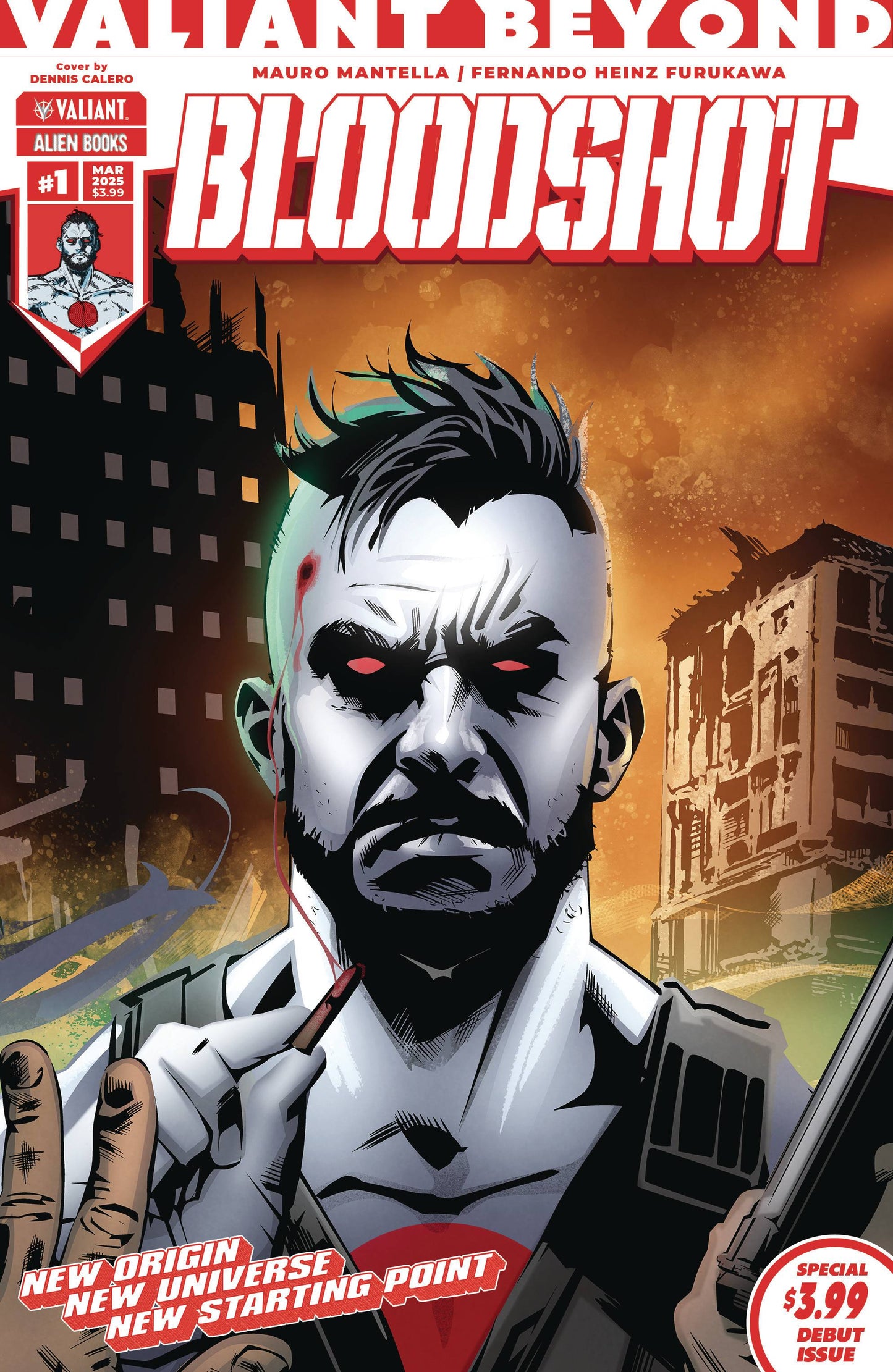 VALIANT BEYOND BLOODSHOT #1 CVR C CALERO CONNECTING (MR) (05 Mar Release) - Comicbookeroo