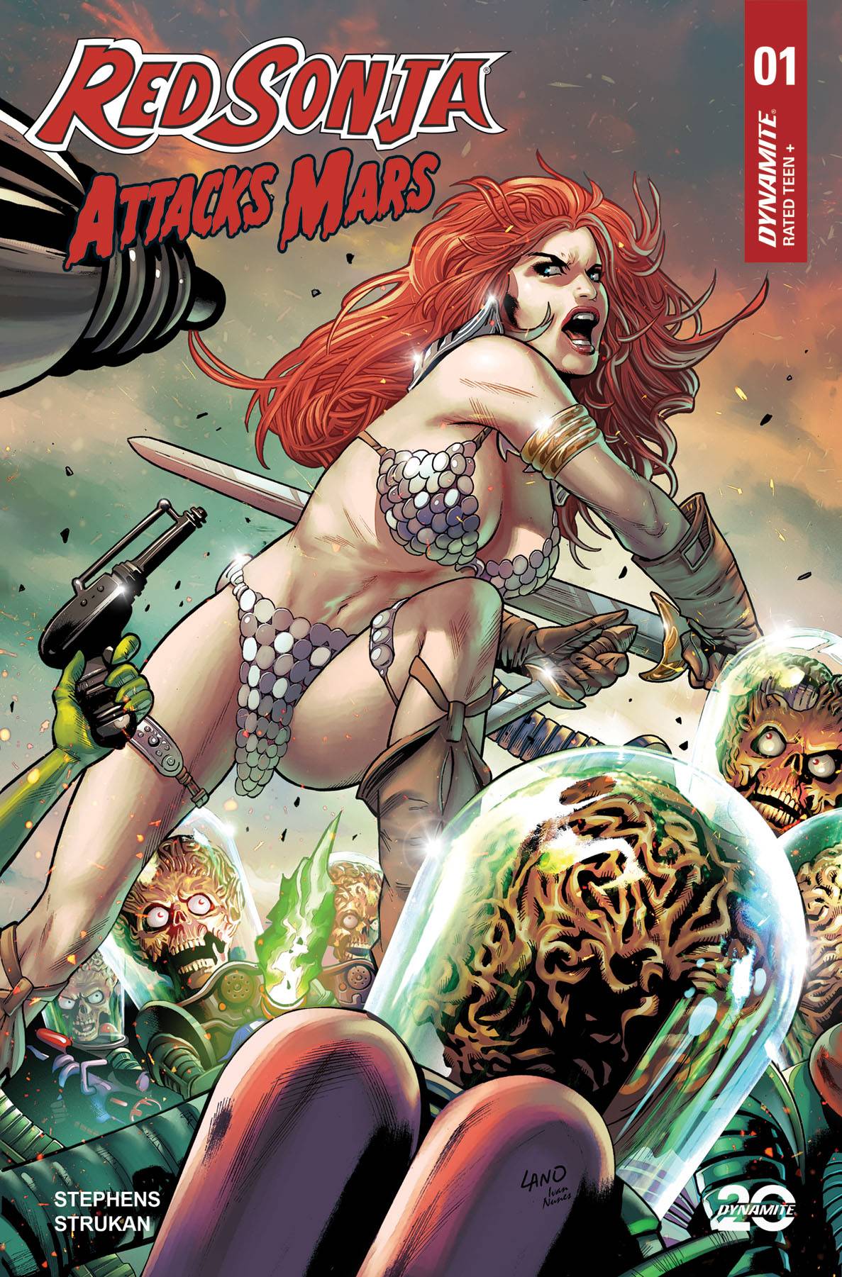 RED SONJA ATTACKS MARS #1 CVR C LAND (19 Mar Release) - Comicbookeroo