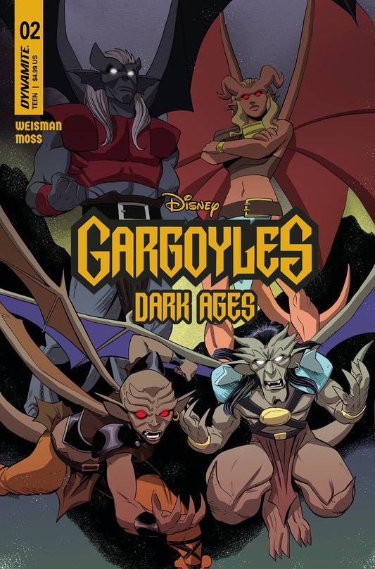 GARGOYLES DARK AGES #2 CVR G 1:10 INCV MOSS ORIGINAL - Comicbookeroo Australia