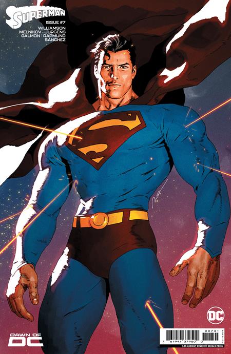 SUPERMAN #7 CVR H INC 1:25 GERALD PAREL CARD STOCK VAR (#850) (17 Oct Release) - Comicbookeroo Australia