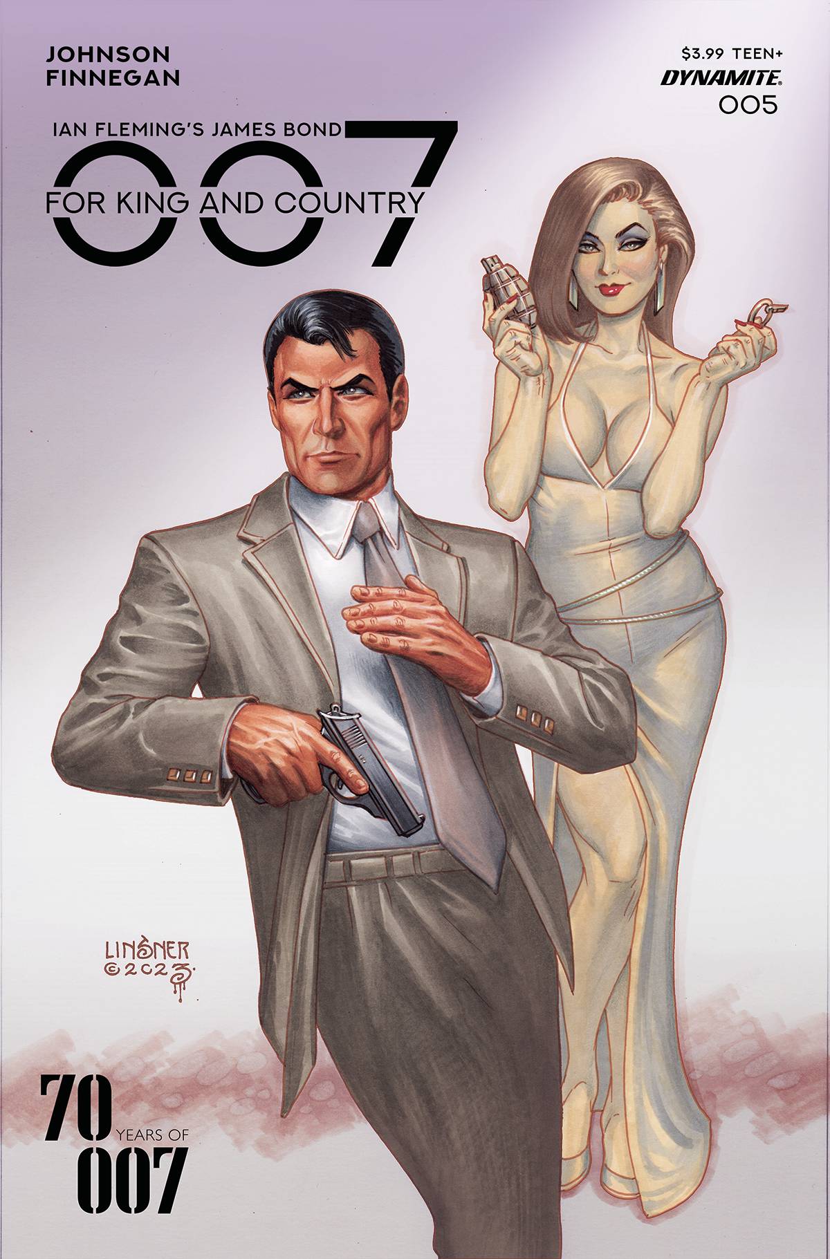 007 FOR KING COUNTRY #5 CVR A LINSNER (20 Sep Release) - Comicbookeroo Australia