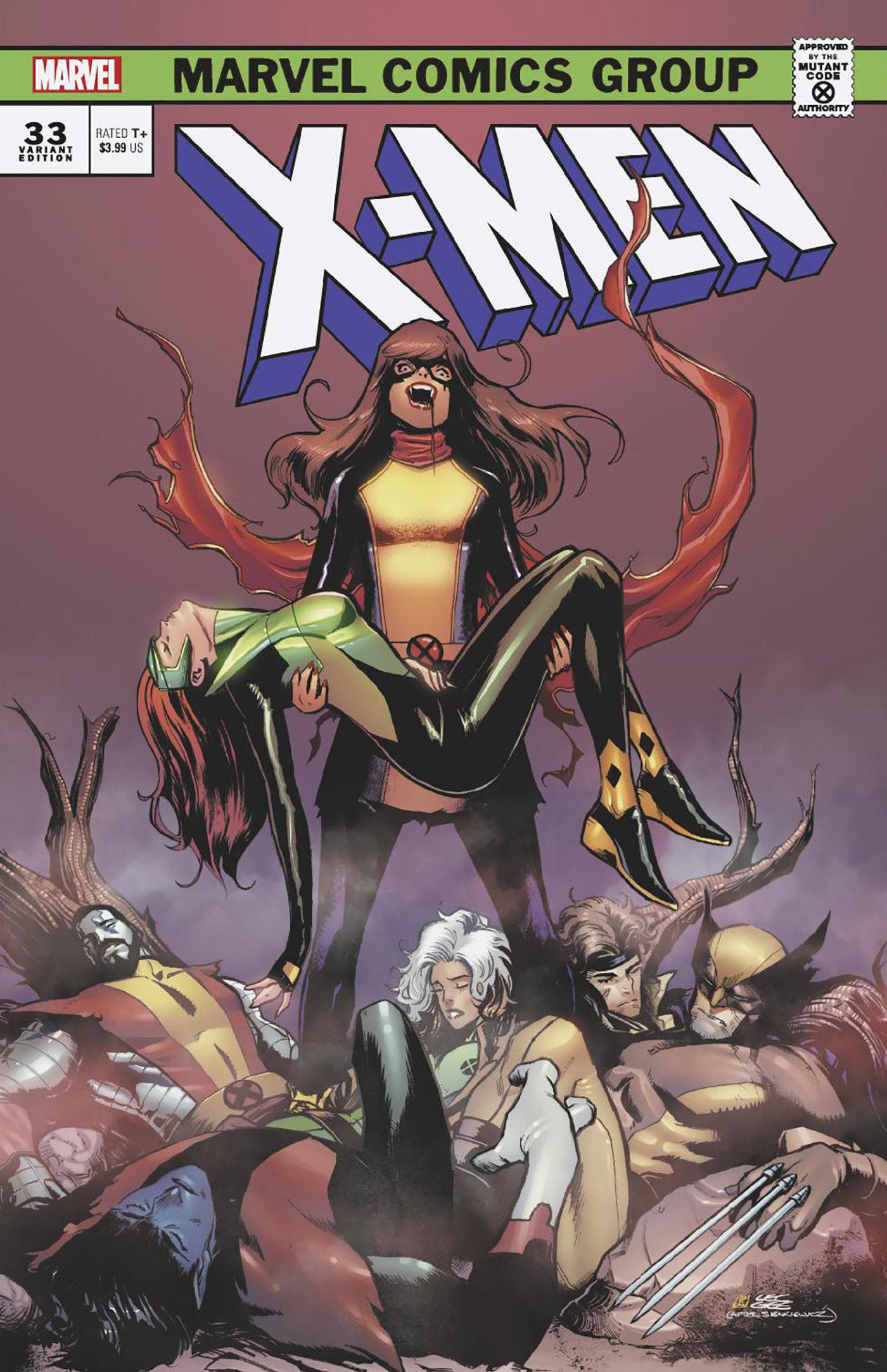 X-MEN (2022) #33 LEE GARBETT VAMPIRE VAR (Backorder, Allow 4-5 Weeks) - Comicbookeroo