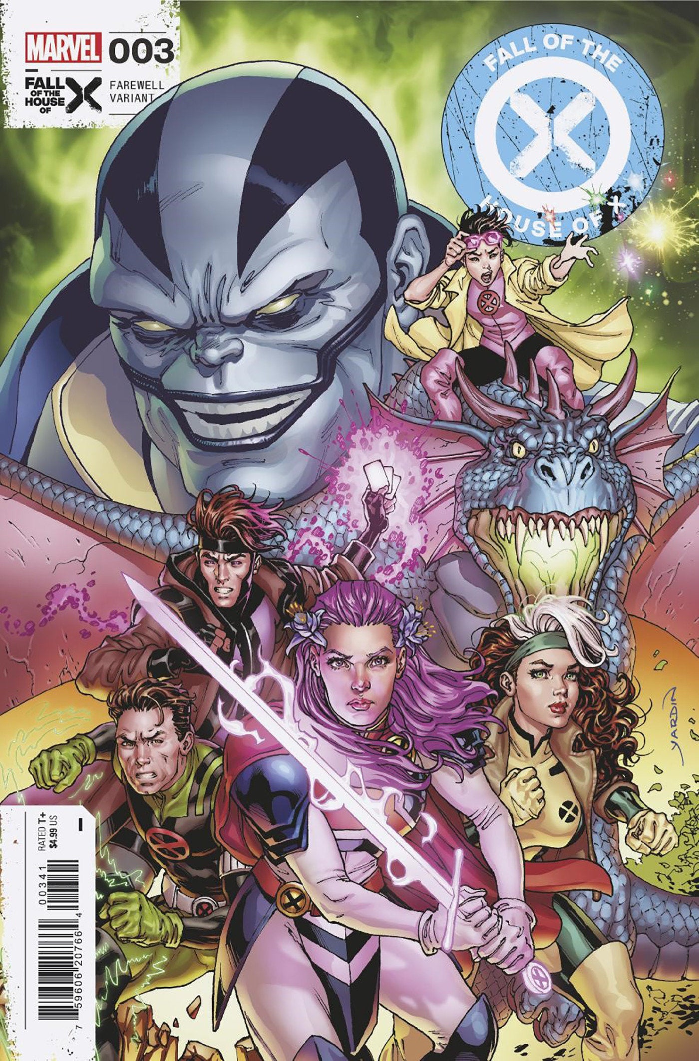 FALL OF THE HOUSE OF X #3 DAVID YARDIN FAREWELL KRAKOA VAR (Backorder, Allow 2-3 Weeks)