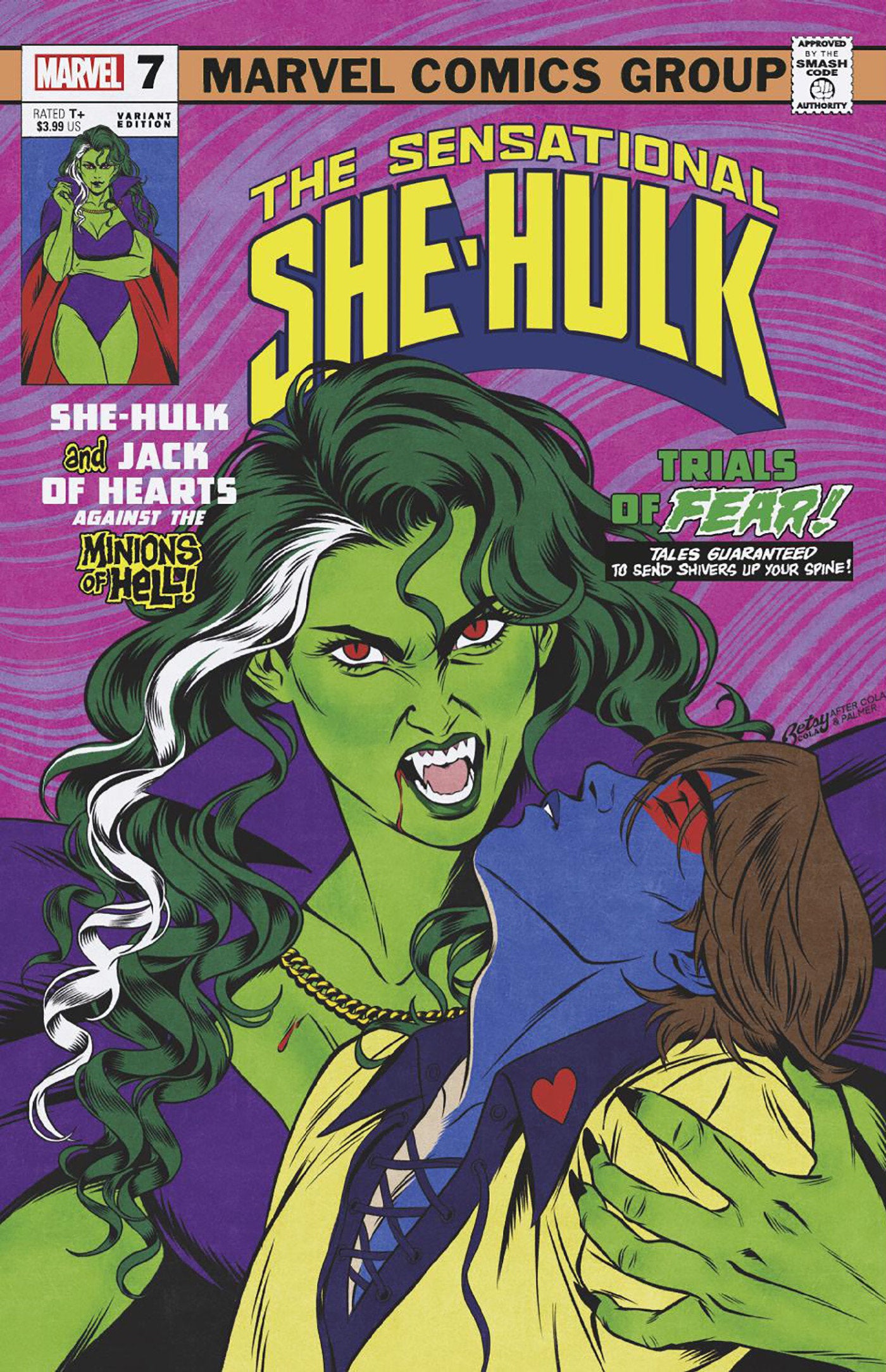 SENSATIONAL SHE-HULK #7 BETSY COLA VAMPIRE VAR (Backorder, Allow 4-5 Weeks) - Comicbookeroo