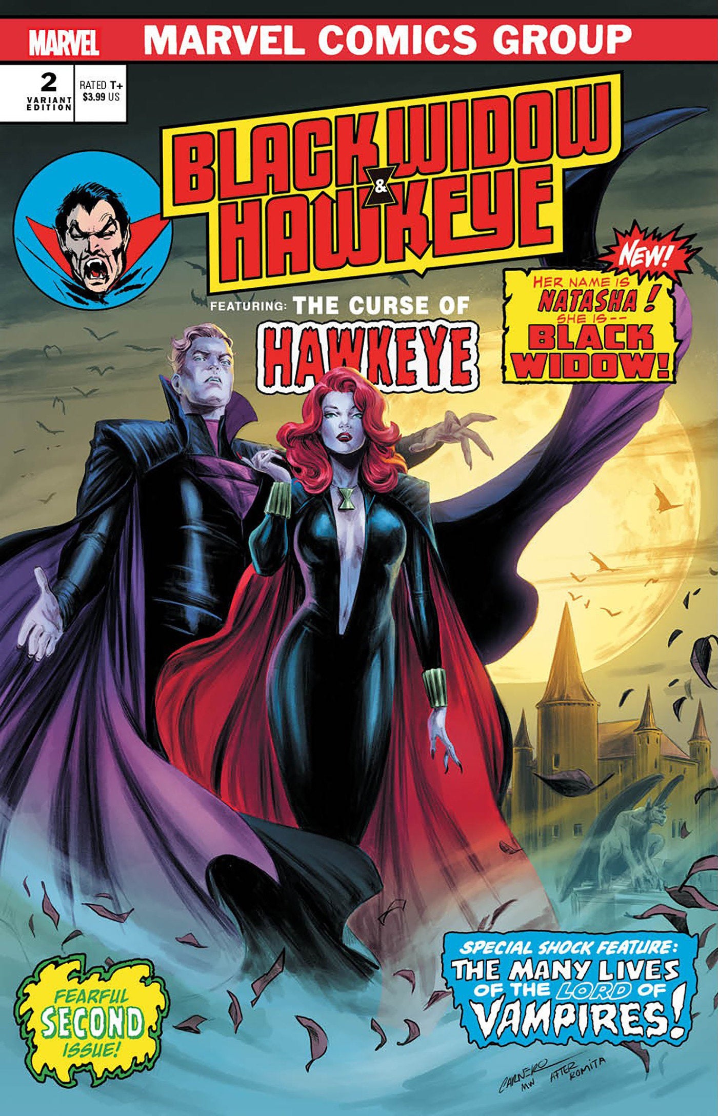 BLACK WIDOW AND HAWKEYE #2 CARMEN CARNERO VAMPIRE VAR (Backorder, Allow 2-3 Weeks)