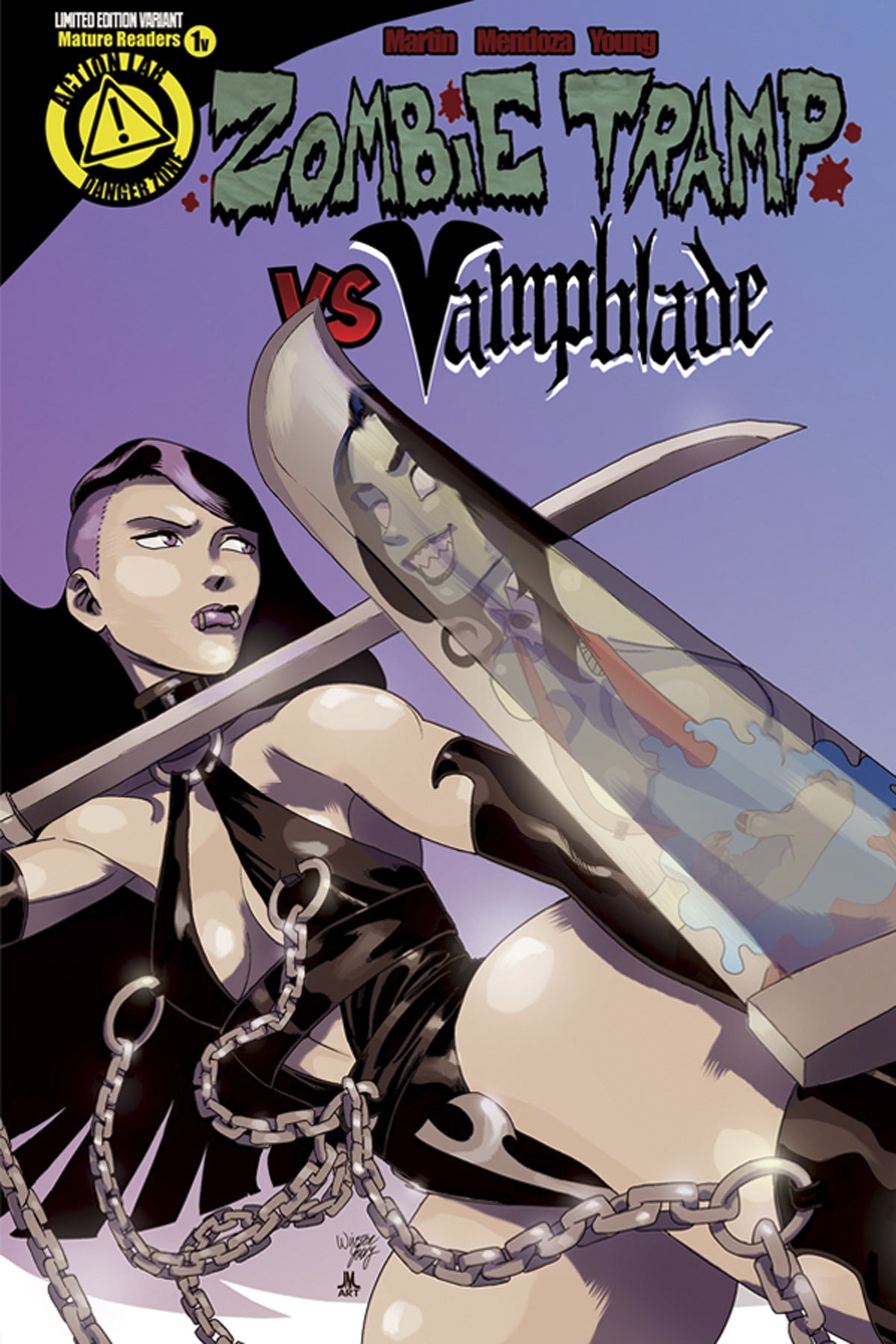 ZOMBIE TRAMP VS VAMPBLADE #1 VAMPBLADE VAR (MR) (Backorder, Allow 3-4 Weeks)