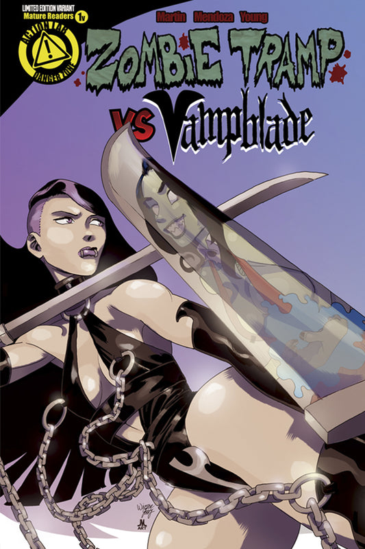 ZOMBIE TRAMP VS VAMPBLADE #1 VAMPBLADE VAR (MR) (Backorder, Allow 3-4 Weeks)