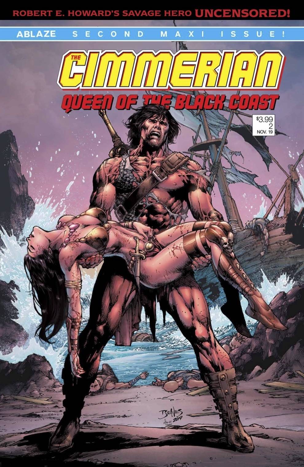 CIMMERIAN QUEEN OF BLACK COAST #2 CVR C ED BENES (MR) (Backorder, Allow 4-5 Weeks) - Comicbookeroo