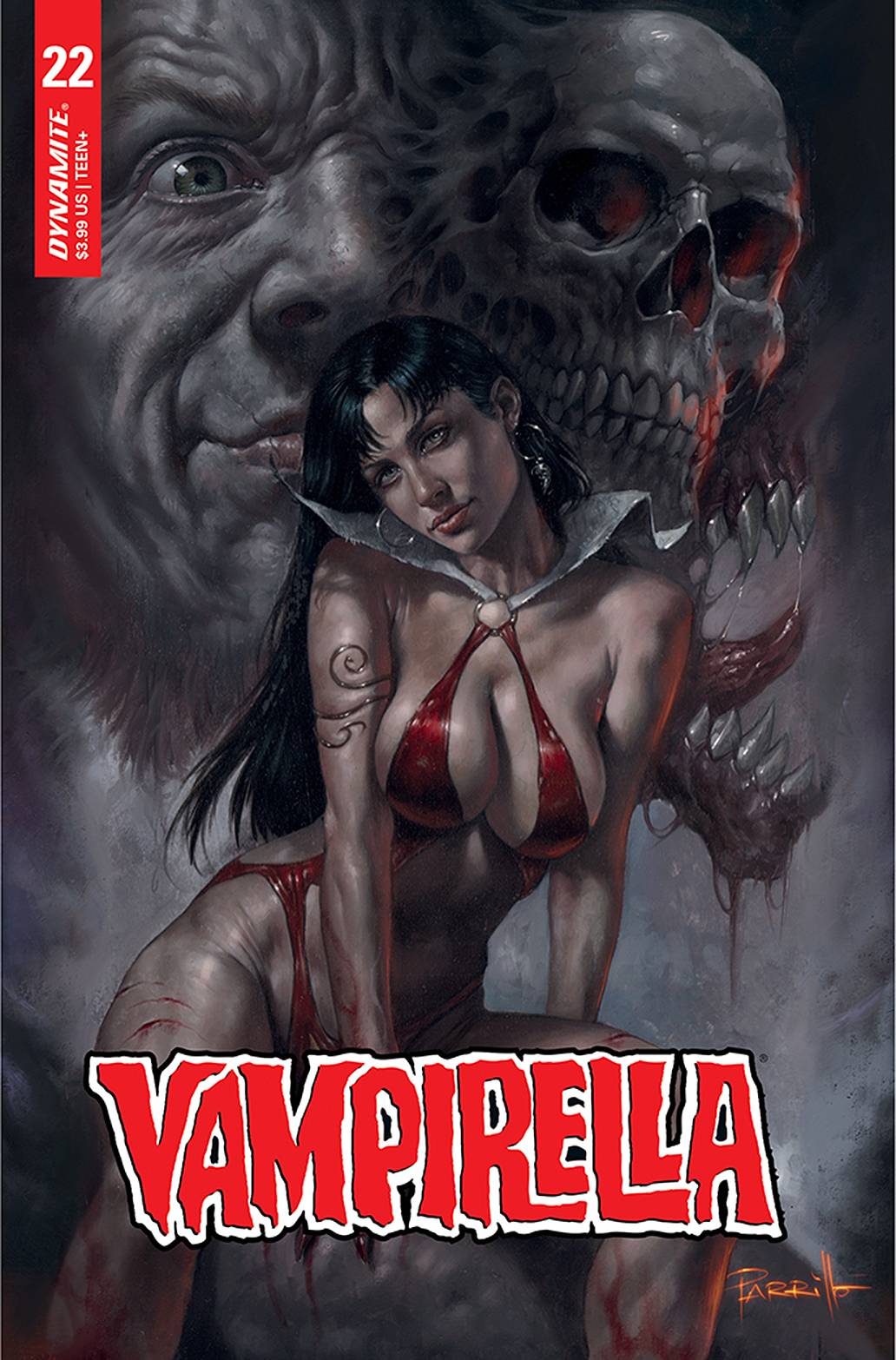 VAMPIRELLA #22 CVR A PARRILLO (Backorder, Allow 4-5 Weeks) - Comicbookeroo