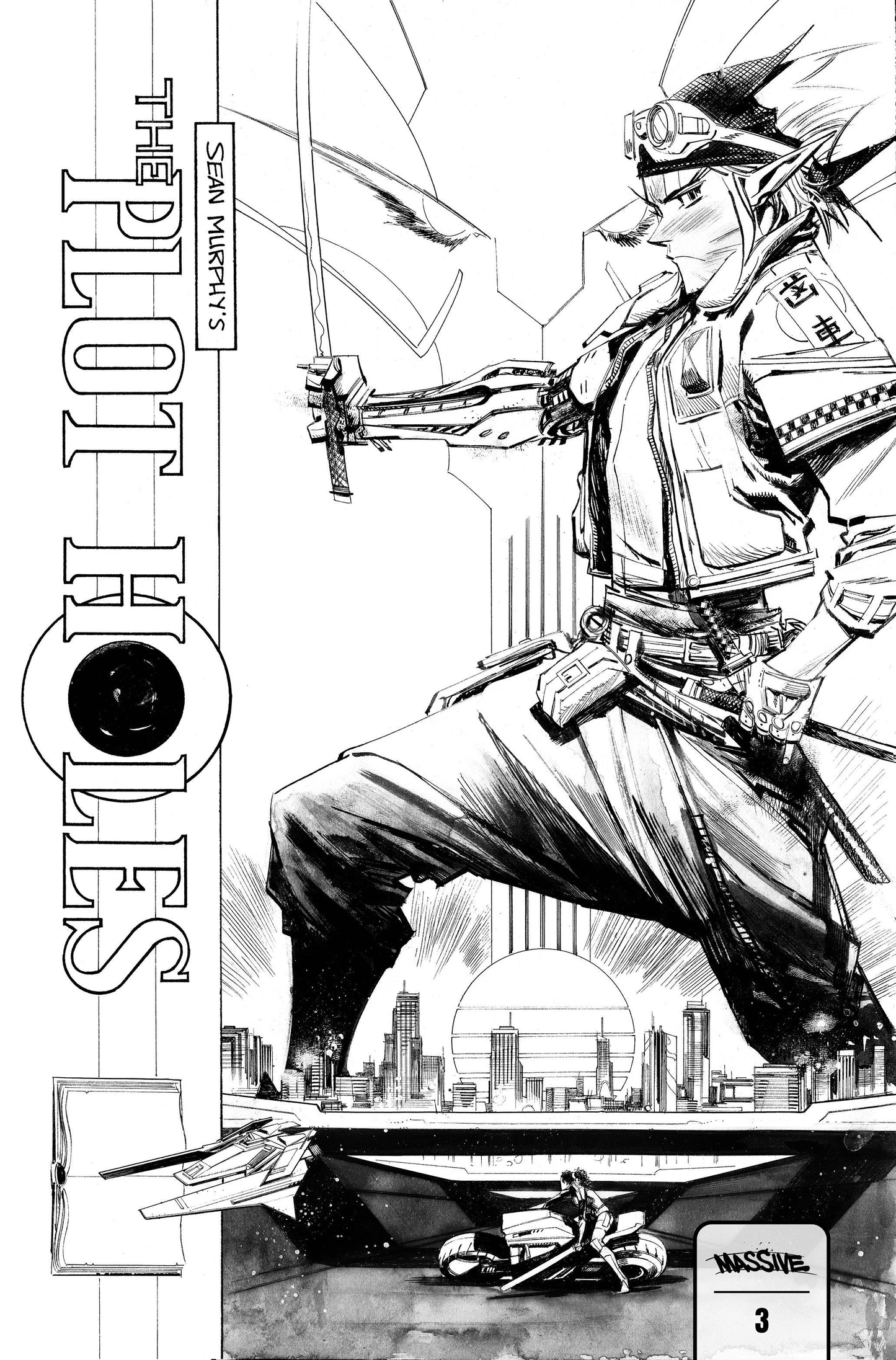 PLOT HOLES #3 (OF 5) CVR F MURPHY B&W FOC VAR (MR) (Backorder, Allow 4-5 Weeks) - Comicbookeroo