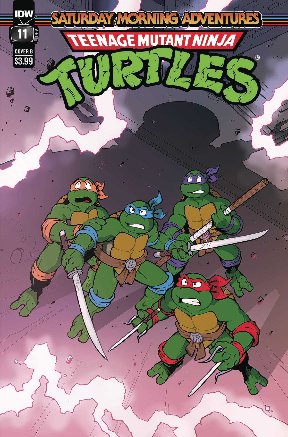 TMNT SATURDAY MORNING ADV 2023 #11 CVR B LAWRENCE (Backorder, Allow 3-4 Weeks)