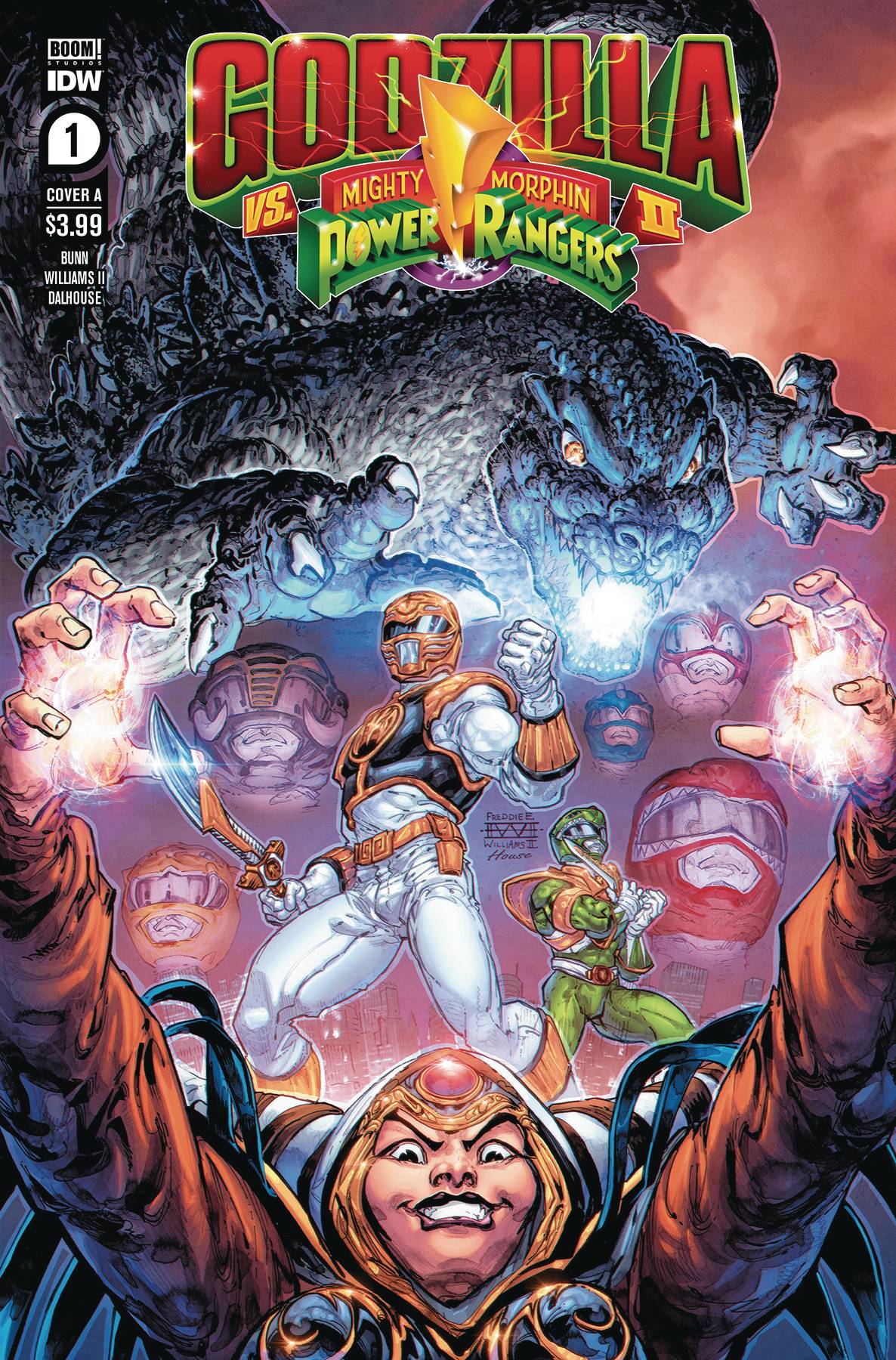 GODZILLA VS MMPR II #1 CVR A WILLIAMS II (Backorder, Allow 2-3 Weeks)