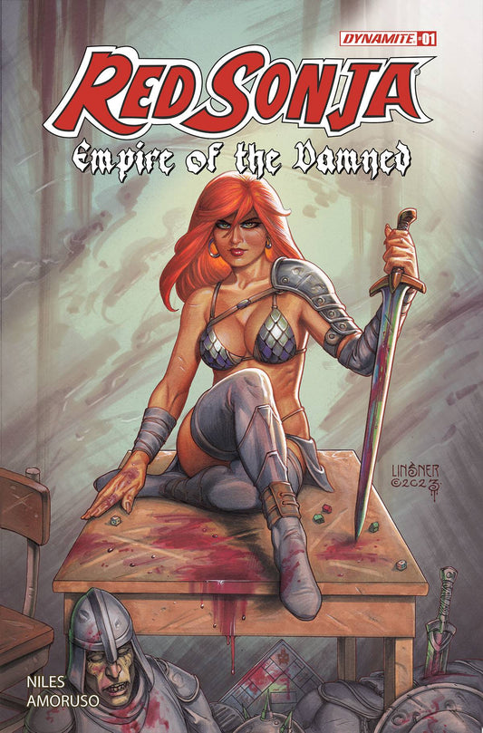 RED SONJA EMPIRE DAMNED #1 CVR B LINSNER (Backorder, Allow 4-5 Weeks) - Comicbookeroo