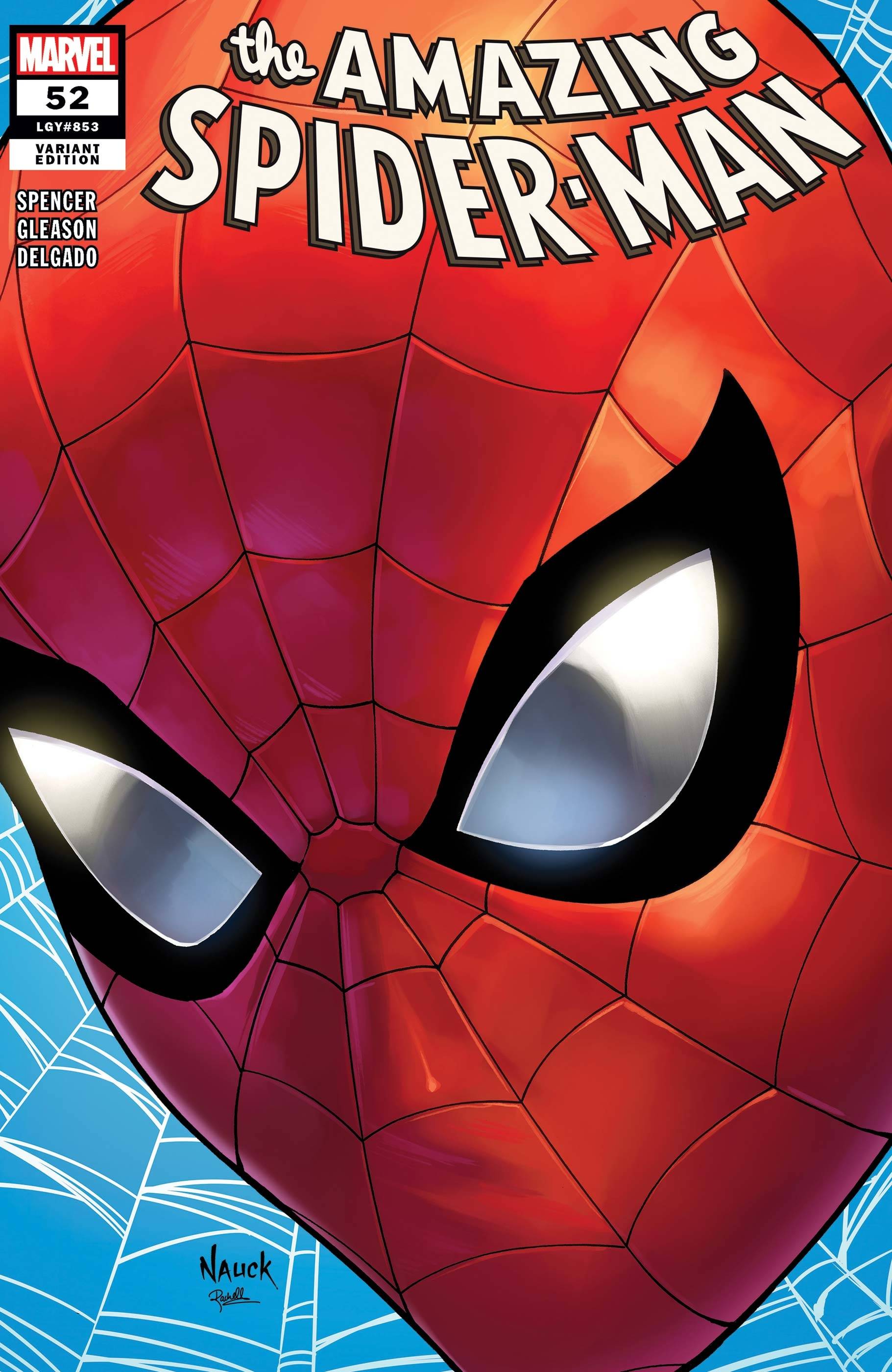 AMAZING SPIDER-MAN (2018) #52 NAUCK HEADSHOT VAR LR