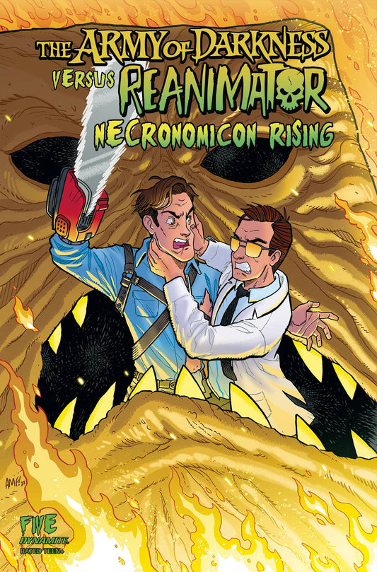 AOD VS REANIMATOR NECRONOMICON RISING #5 CVR A FLEECS - Comicbookeroo Australia