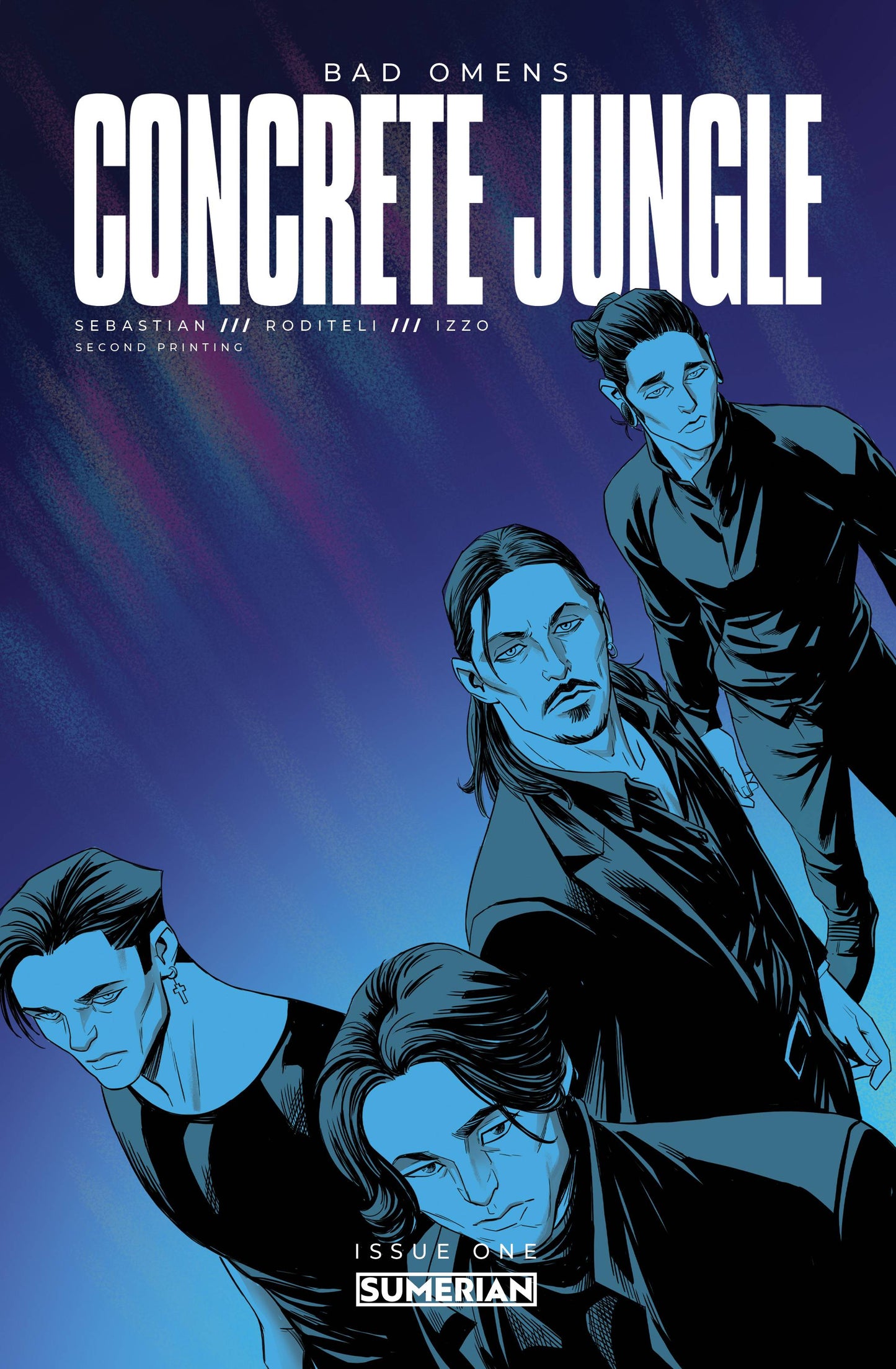 BAD OMENS CONCRETE JUNGLE #1 (OF 4) 2ND PTG (MR) (Limited to 5000) (18 Oct Release) - Comicbookeroo Australia