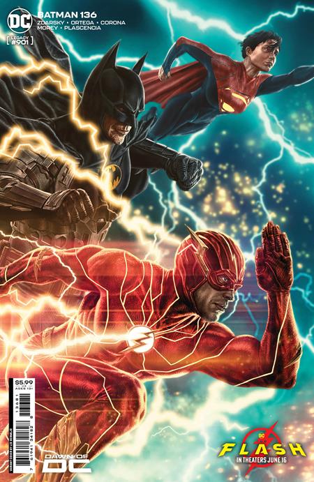 BATMAN #136 CVR E LEE BERMEJO THE FLASH MOVIE CARD STOCK VAR (06 Jun) - Comicbookeroo Australia