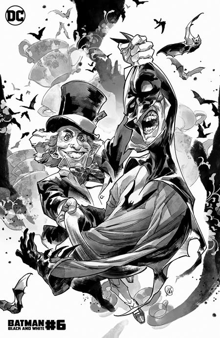 BATMAN BLACK & WHITE #6 (OF 6) CVR C YASMINE PUTRI MAD HATTER VAR (25 May) - Comicbookeroo Australia