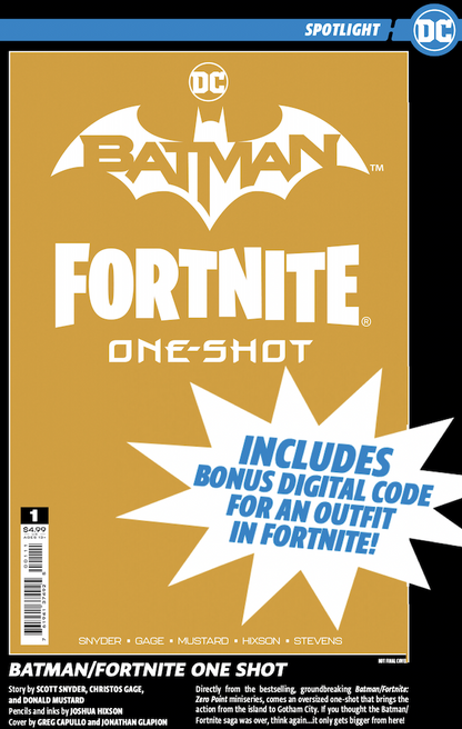 BATMAN FORTNITE FOUNDATION #1 (ONE SHOT) CVR A GREG CAPULLO & JONATHAN GLAPION (In Stock) - Comicbookeroo Australia