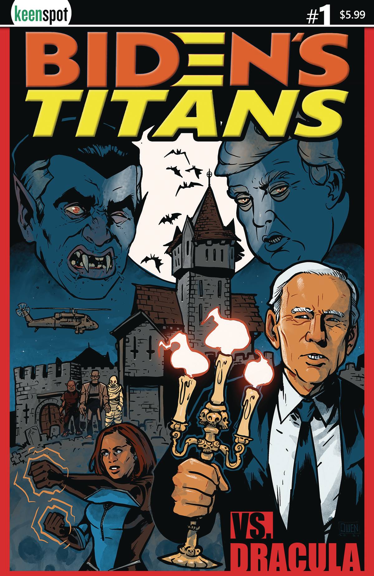 BIDENS TITANS VS DRACULA CVR A OWEN GIENI - Comicbookeroo