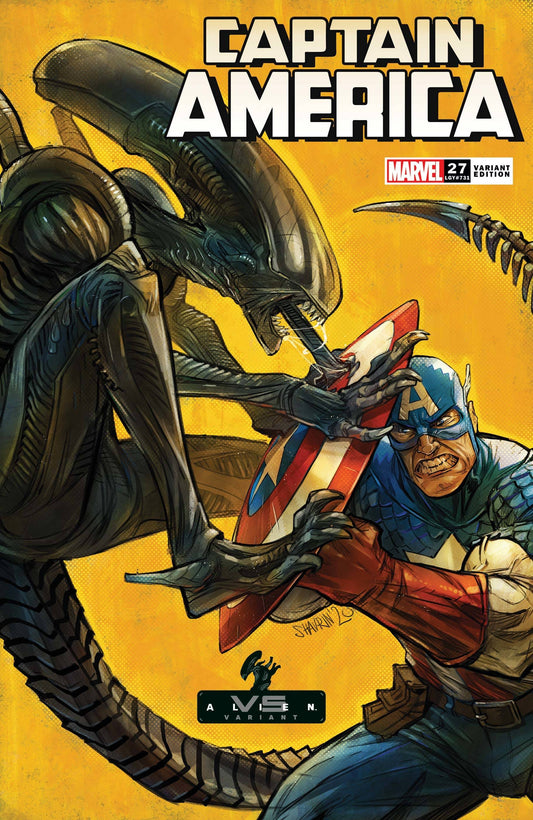 CAPTAIN AMERICA (2018) #27 SHAVRIN MARVEL VS ALIEN VAR - Comicbookeroo Australia