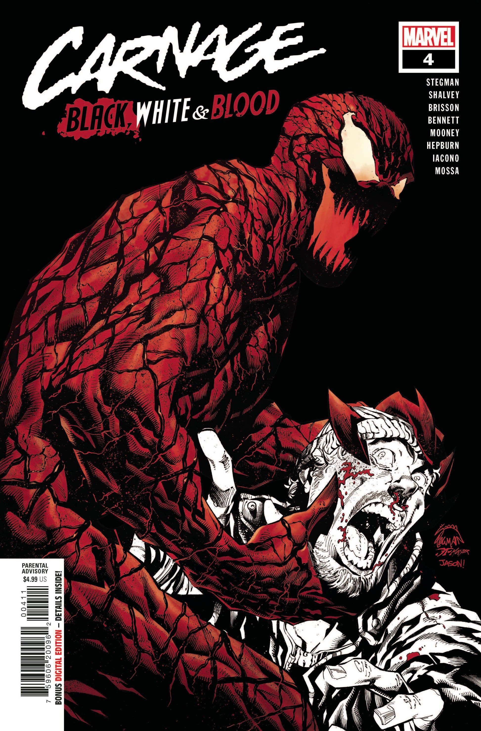 CARNAGE BLACK WHITE AND BLOOD #4 (OF 4) - Comicbookeroo Australia