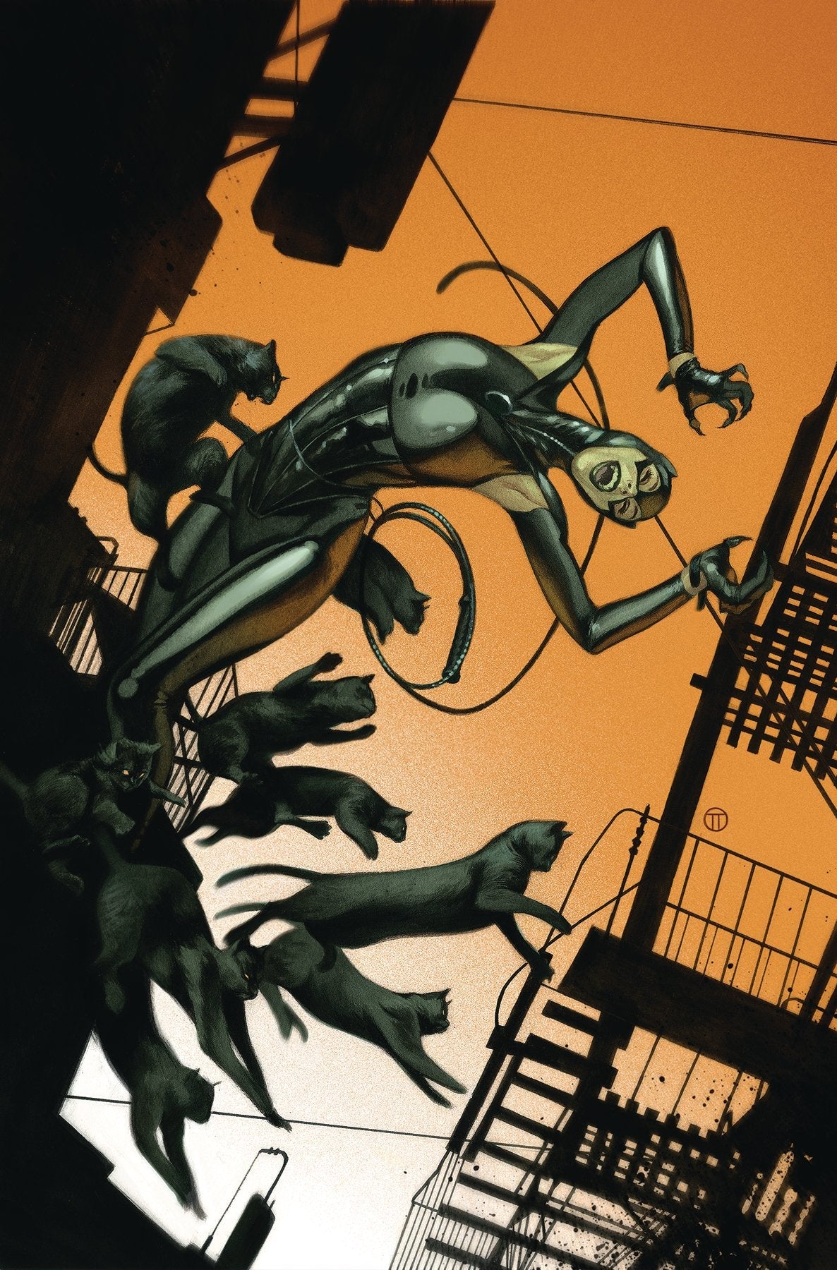 CATWOMAN #22 CARD STOCK J T TEDESCO VAR ED - Comicbookeroo Australia