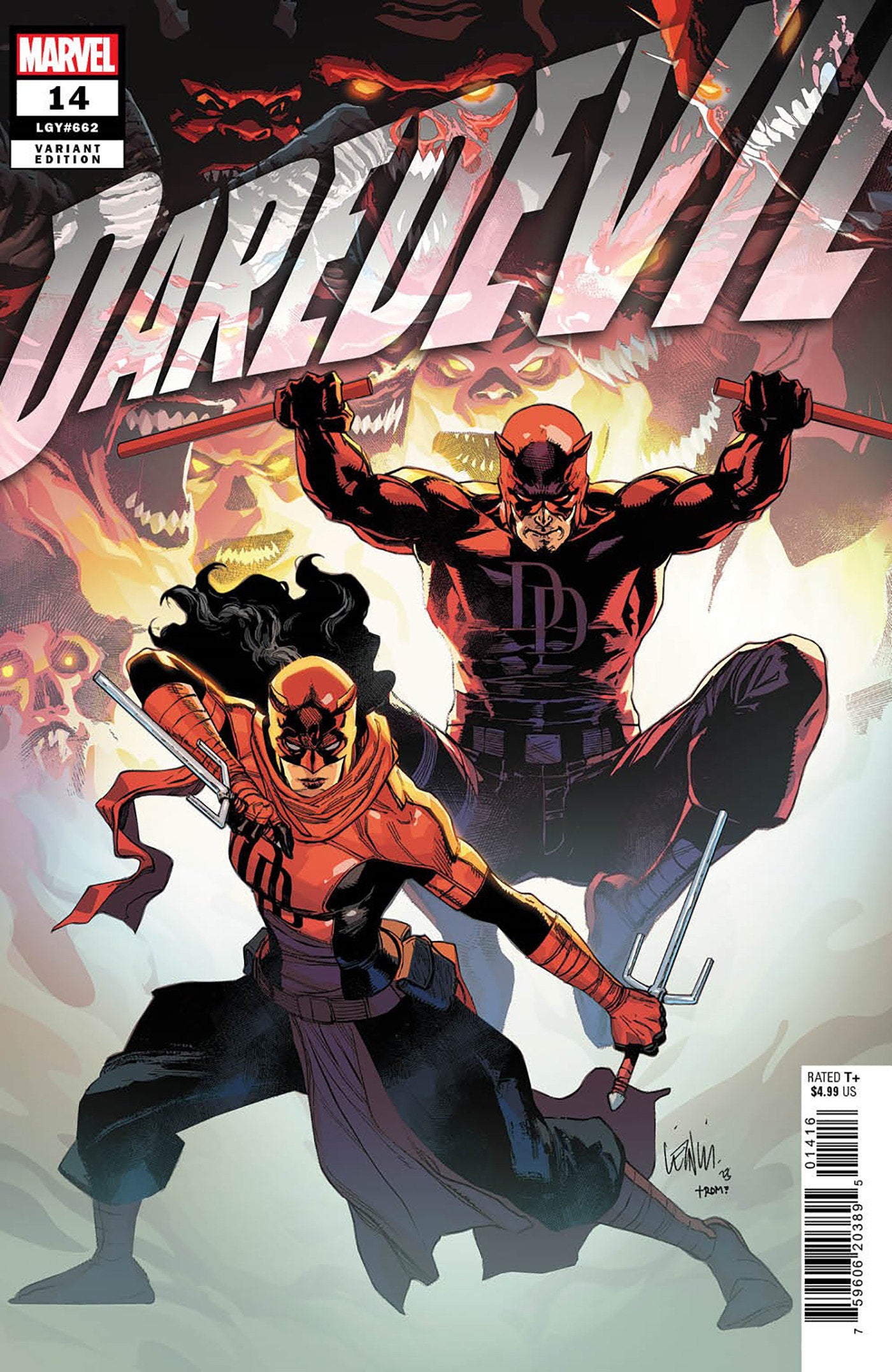 DAREDEVIL (2022) #14 INCV 1:25 LEINIL YU VAR - Comicbookeroo