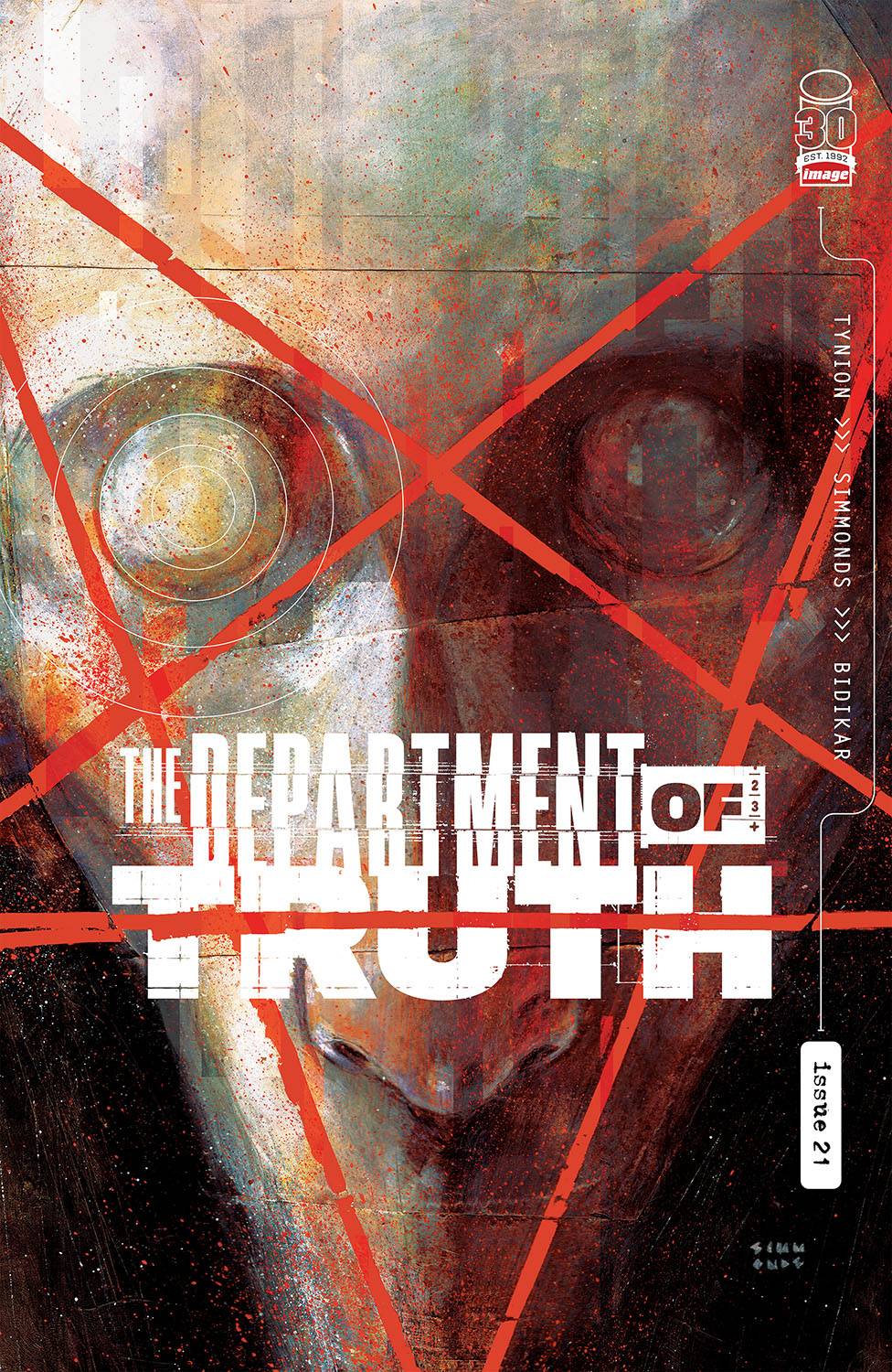 DEPARTMENT OF TRUTH #21 CVR A SIMMONDS (MR) - Comicbookeroo Australia