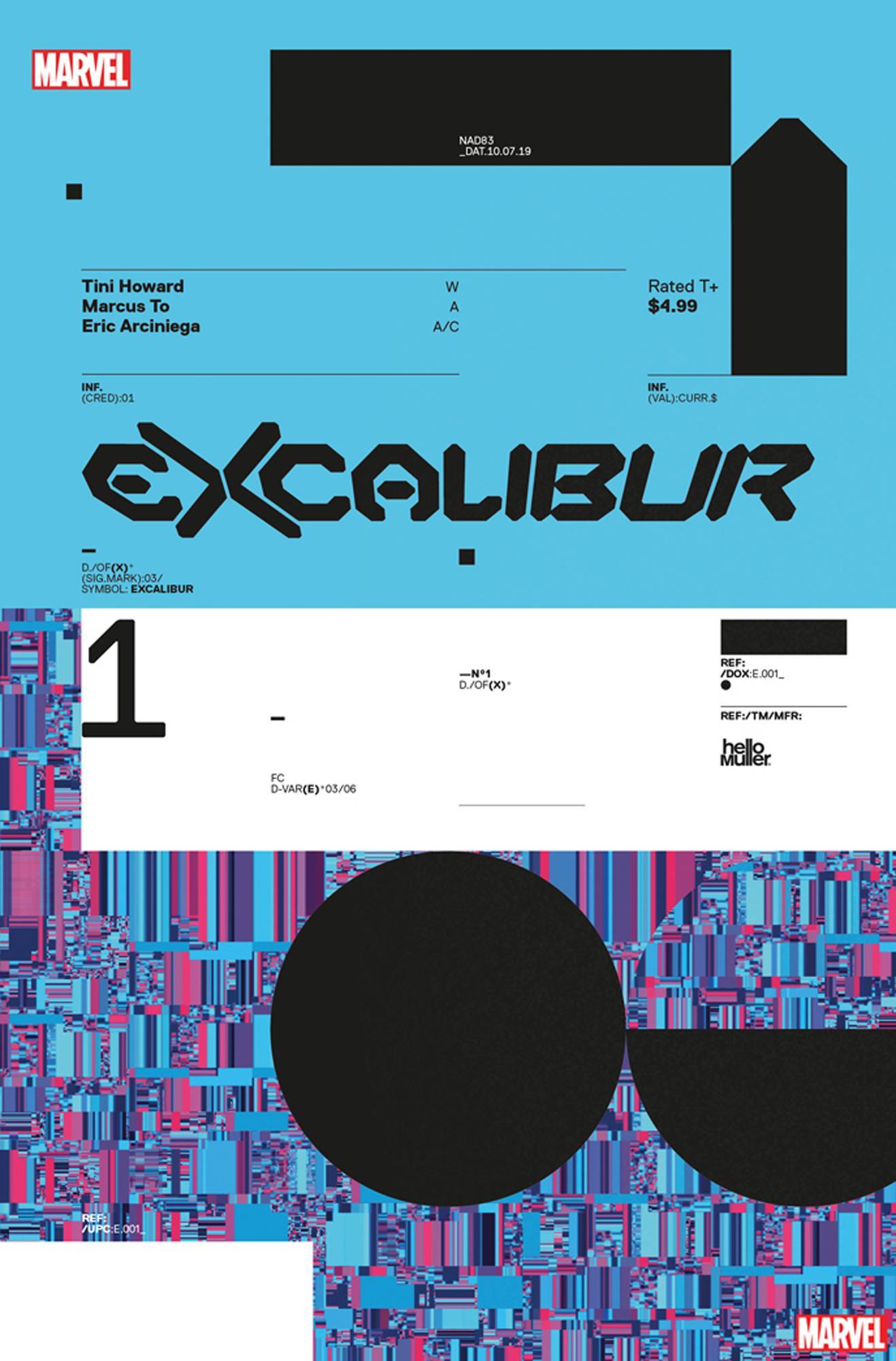 EXCALIBUR #1 MULLER DESIGN DX 1:10 INCV - Comicbookeroo Australia