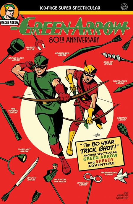 GREEN ARROW 80TH ANNIVERSARY 100-PAGE SUPER SPECTACULAR #1 CVR B MICHAEL CHO 1940S VAR (29 Jun) - Comicbookeroo Australia