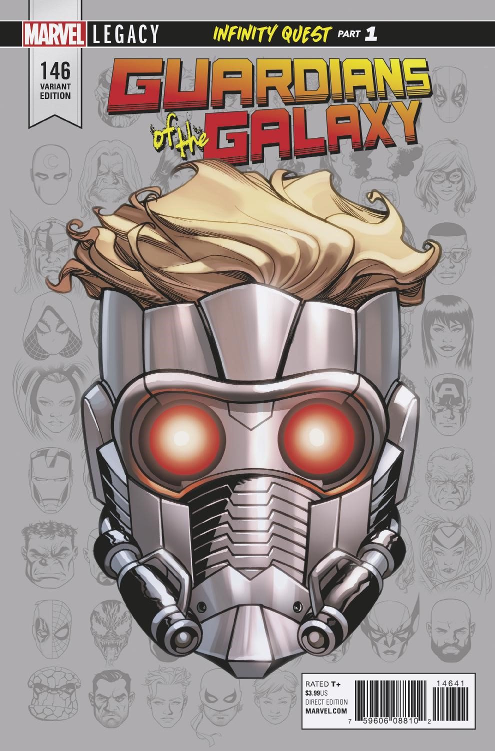 GUARDIANS OF GALAXY #146 1:10 MCKONE LEGACY HEADSHOT INCV LEG - Comicbookeroo Australia