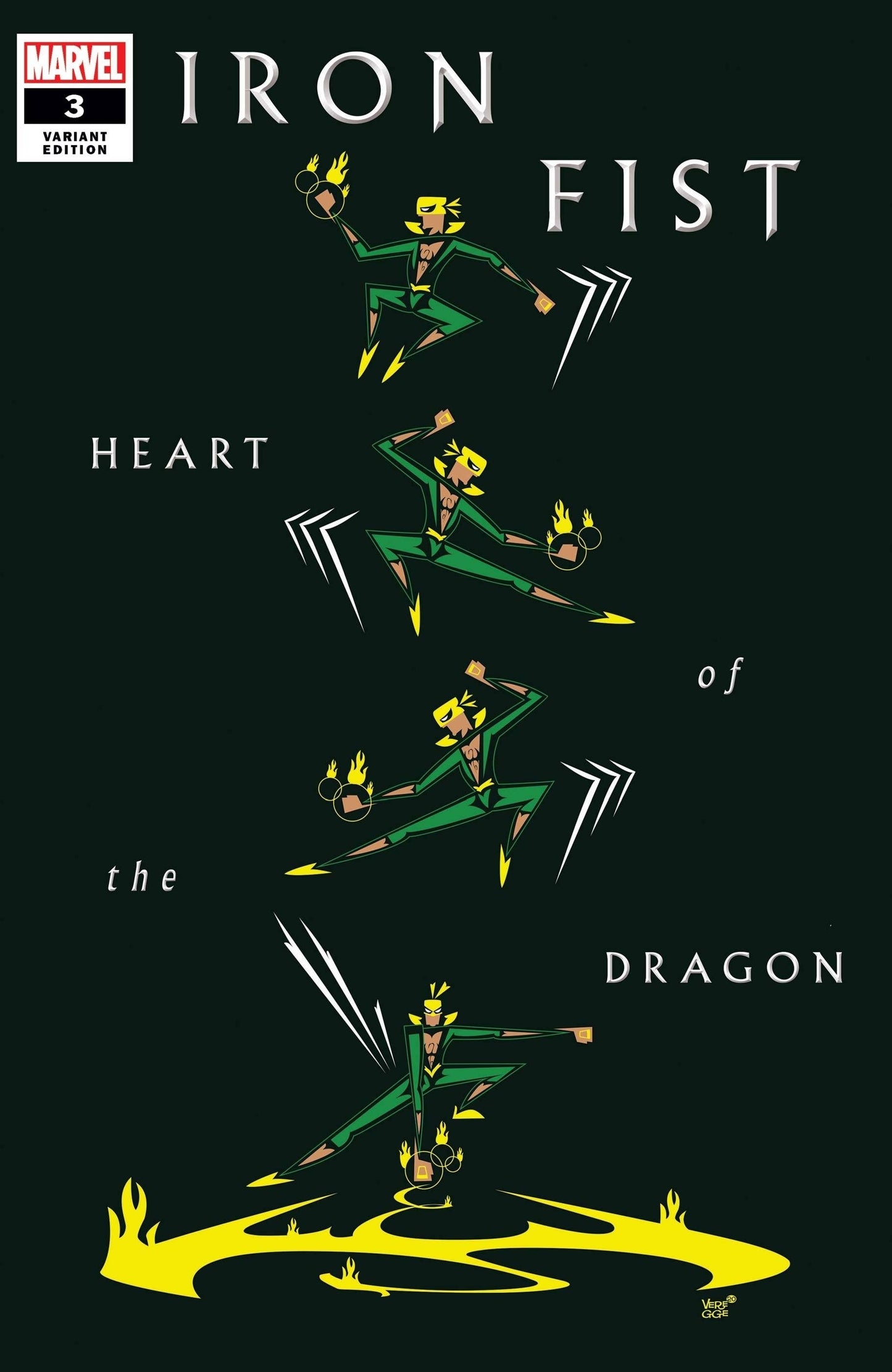 IRON FIST HEART OF DRAGON #3 (OF 6) VEREGGE VAR - Comicbookeroo Australia