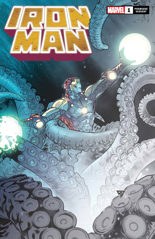 IRON MAN #1 SILVA PREMIERE VAR - Comicbookeroo Australia