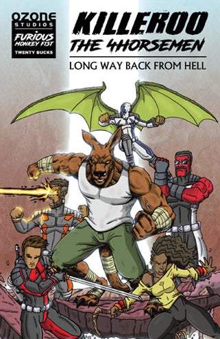 KILLEROO / THE 4HORSEMEN: Long Way back from Hell CVR A STUART BLACK - Comicbookeroo Australia