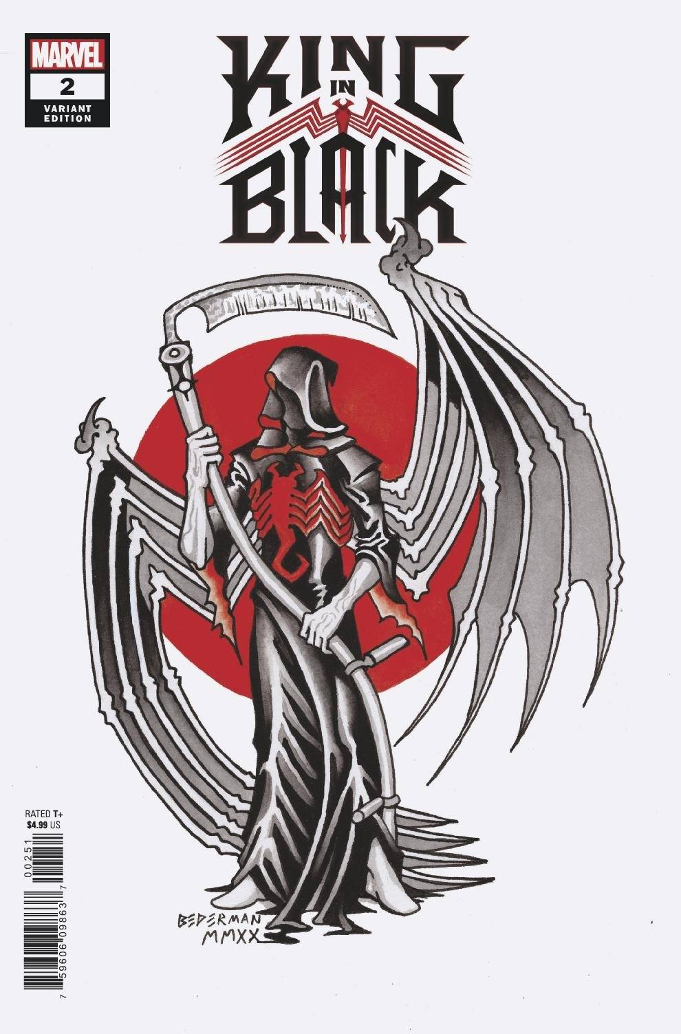 KING IN BLACK #2 (OF 5) BEDERMAN TATTOO VAR - Comicbookeroo Australia