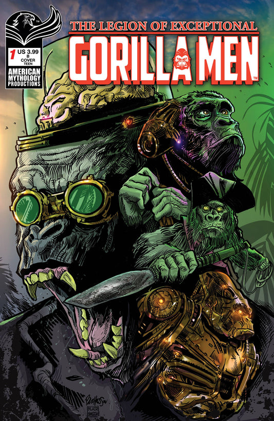 LEGION OF EXCEPTIONAL GORILLA MEN #1 CVR B HASSON (31 May Release) - Comicbookeroo Australia