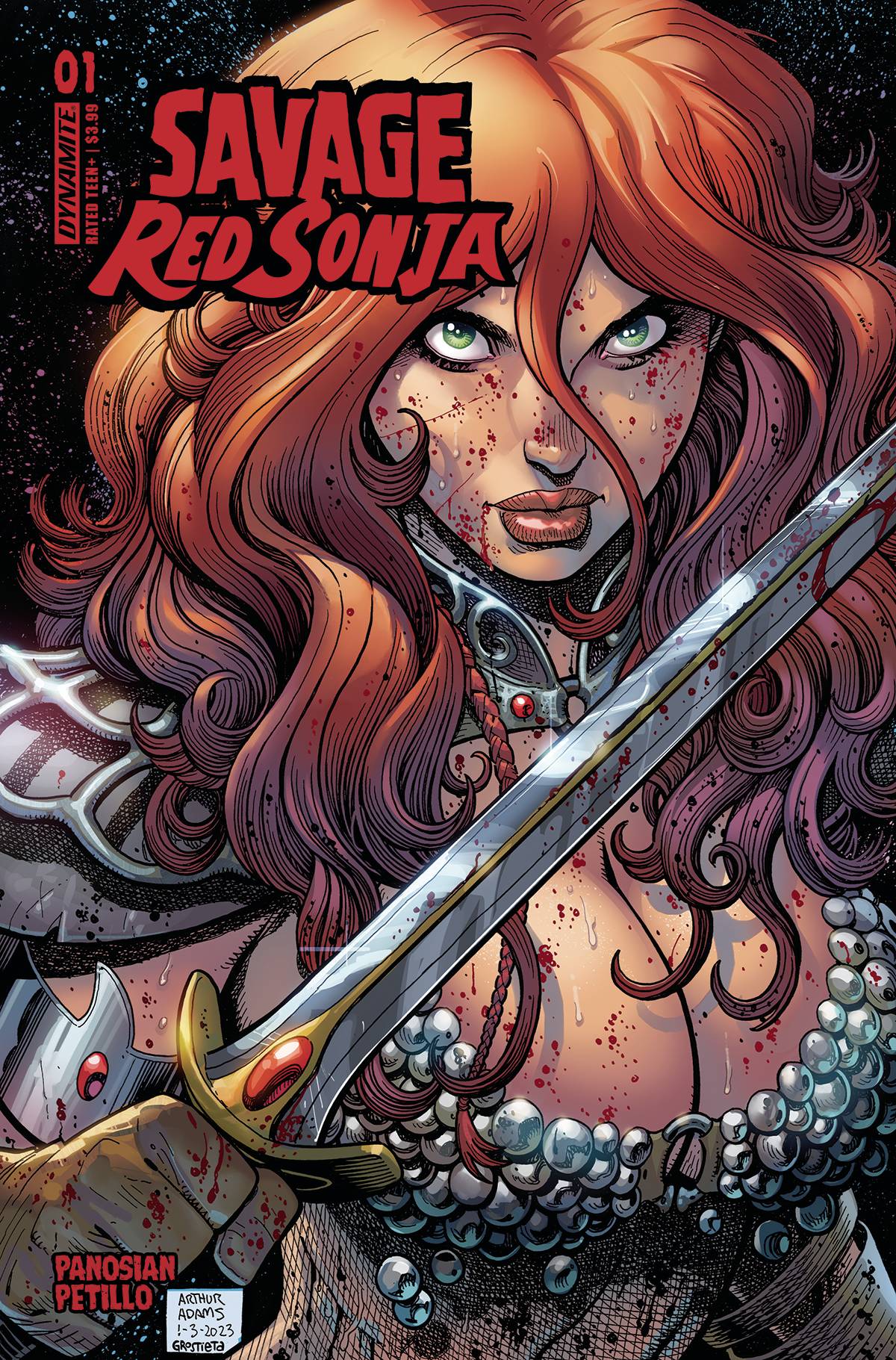 SAVAGE RED SONJA #1 CVR C ADAMS (Backorder, Allow 3-4 Weeks)