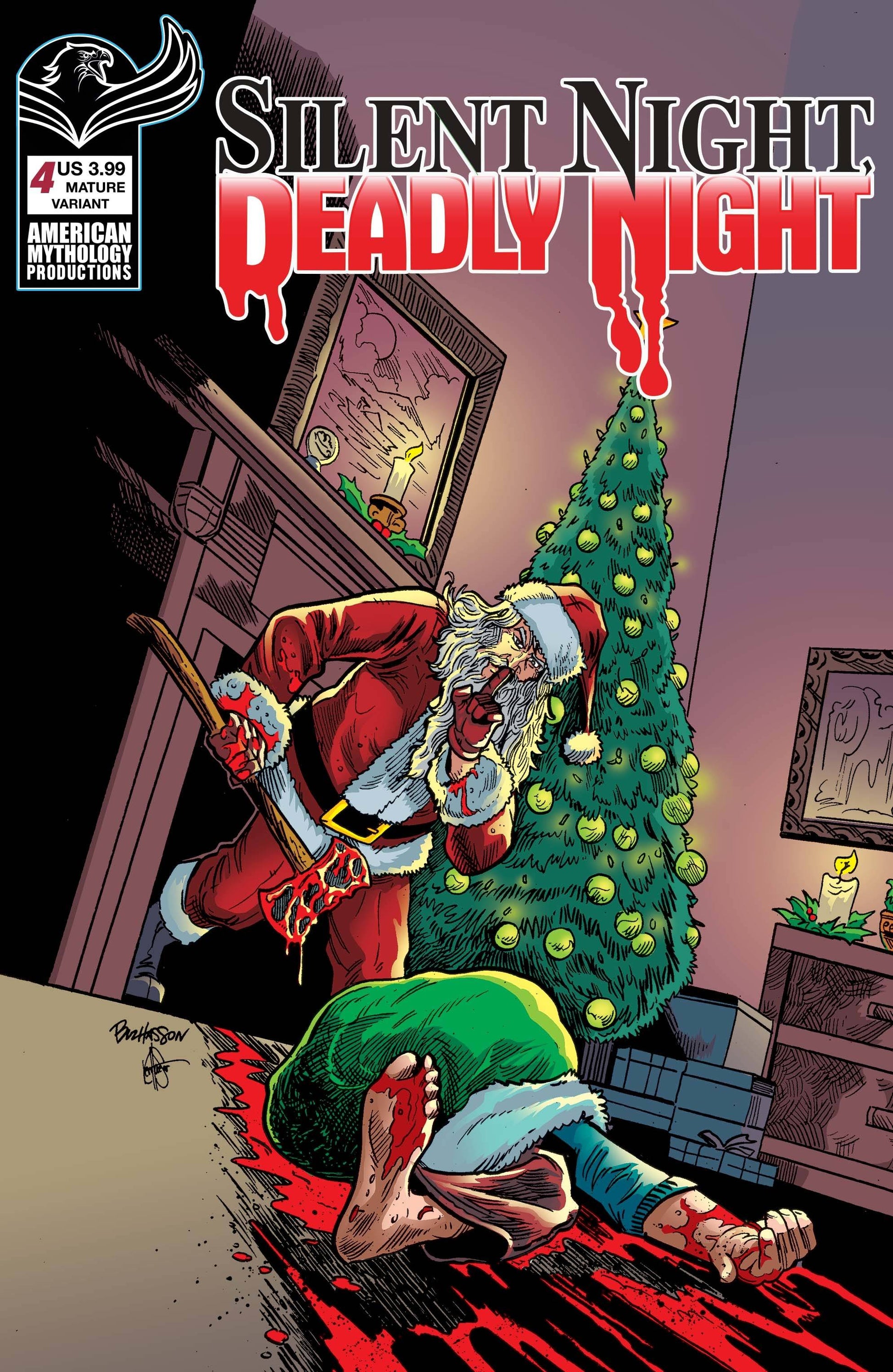 SILENT NIGHT DEADLY NIGHT #4 CVR B HASSON (MR) (06 Sep Release) - Comicbookeroo Australia