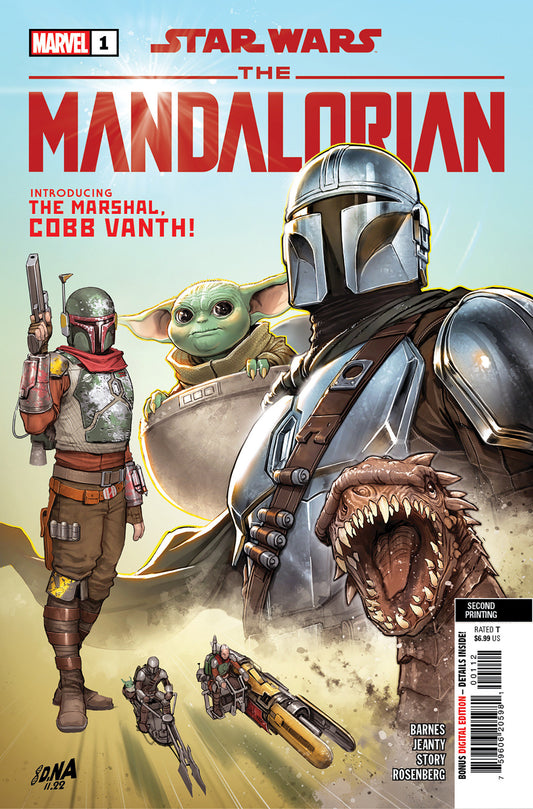 STAR WARS MANDALORIAN 2 #1 2ND PTG DAVID NAKAYAMA VAR - Comicbookeroo Australia