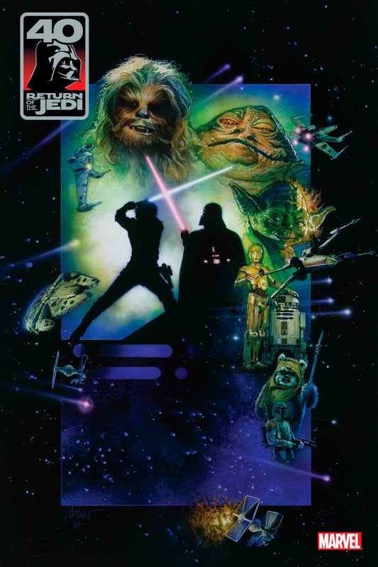 STAR WARS RETURN OF JEDI 40TH ANN COVERS SPROUSE #1 MOVIE VAR