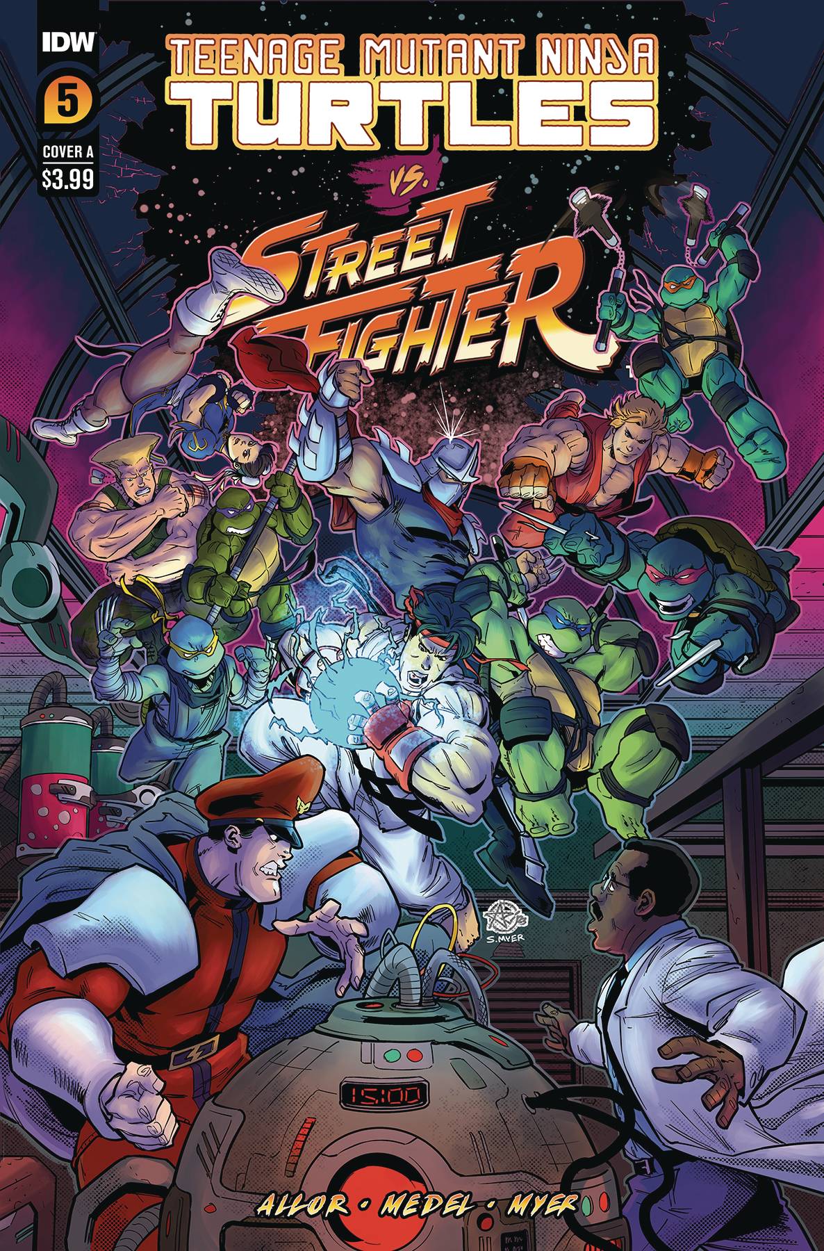 TMNT VS. STREET FIGHTER #5 (OF 5) CVR A MEDEL (08 Nov Release) - Comicbookeroo Australia