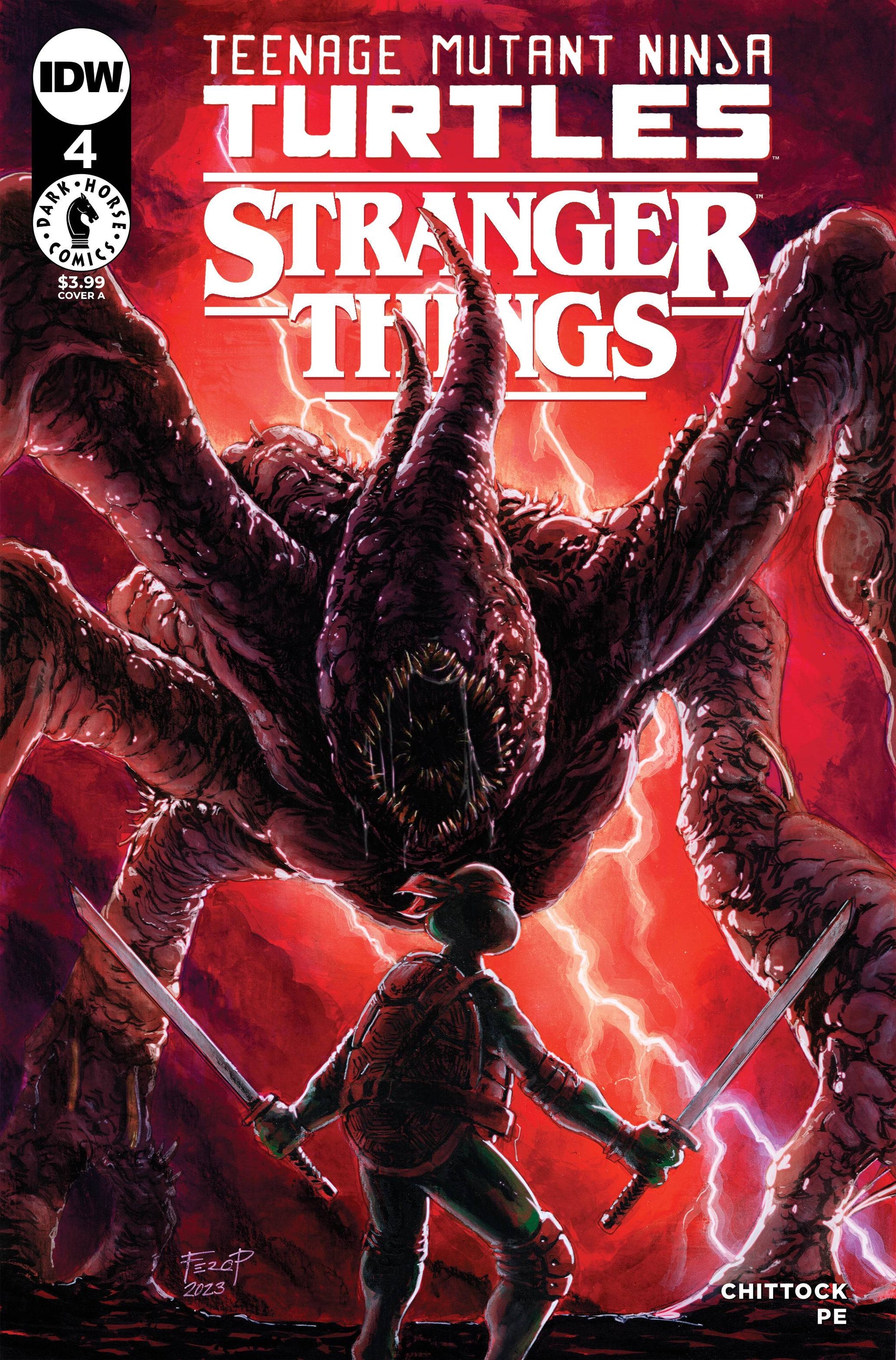 TMNT X STRANGER THINGS #4 CVR A PE (25 Oct Release) - Comicbookeroo Australia