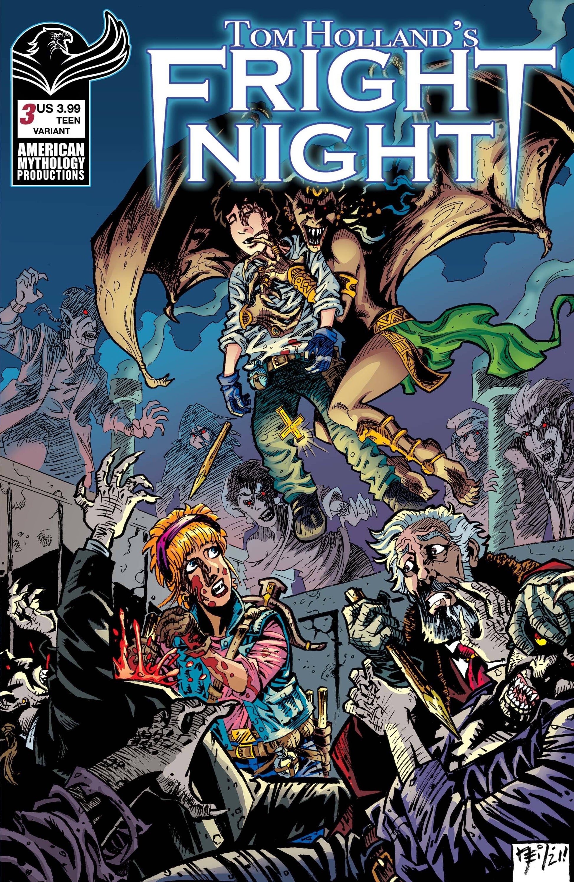 TOM HOLLANDS FRIGHT NIGHT #3 CVR B VOKES (Backorder, Allow 4-5 Weeks) - Comicbookeroo