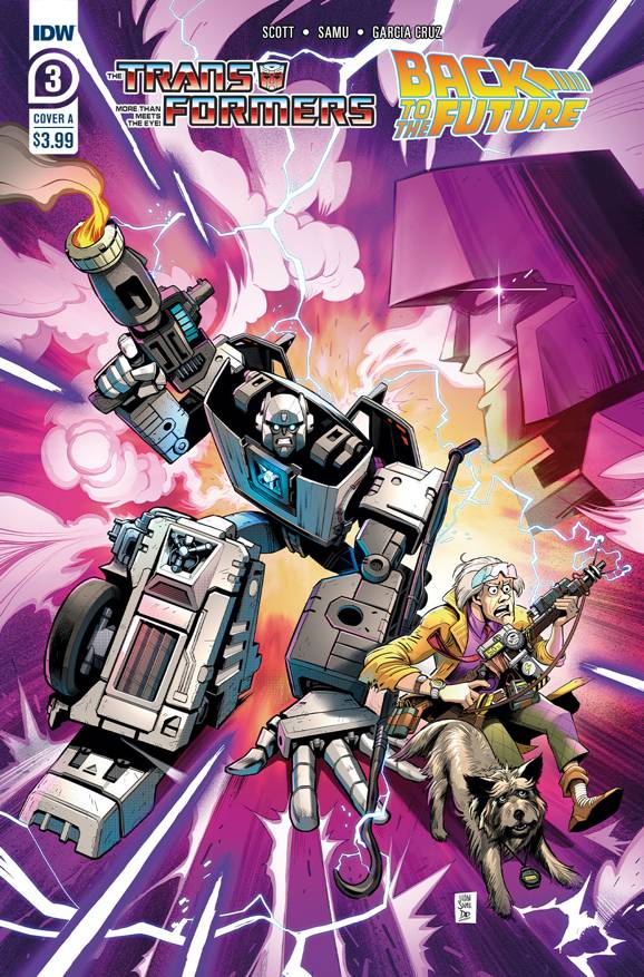 TRANSFORMERS BACK TO FUTURE #3 (OF 4) CVR A JUAN SAMU - Comicbookeroo Australia